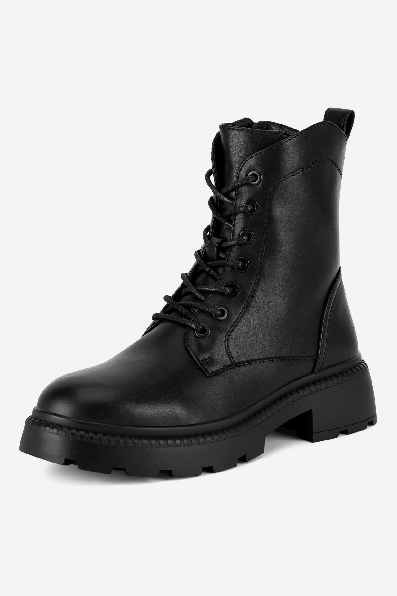 Gležnjarji z vezalkami Črna