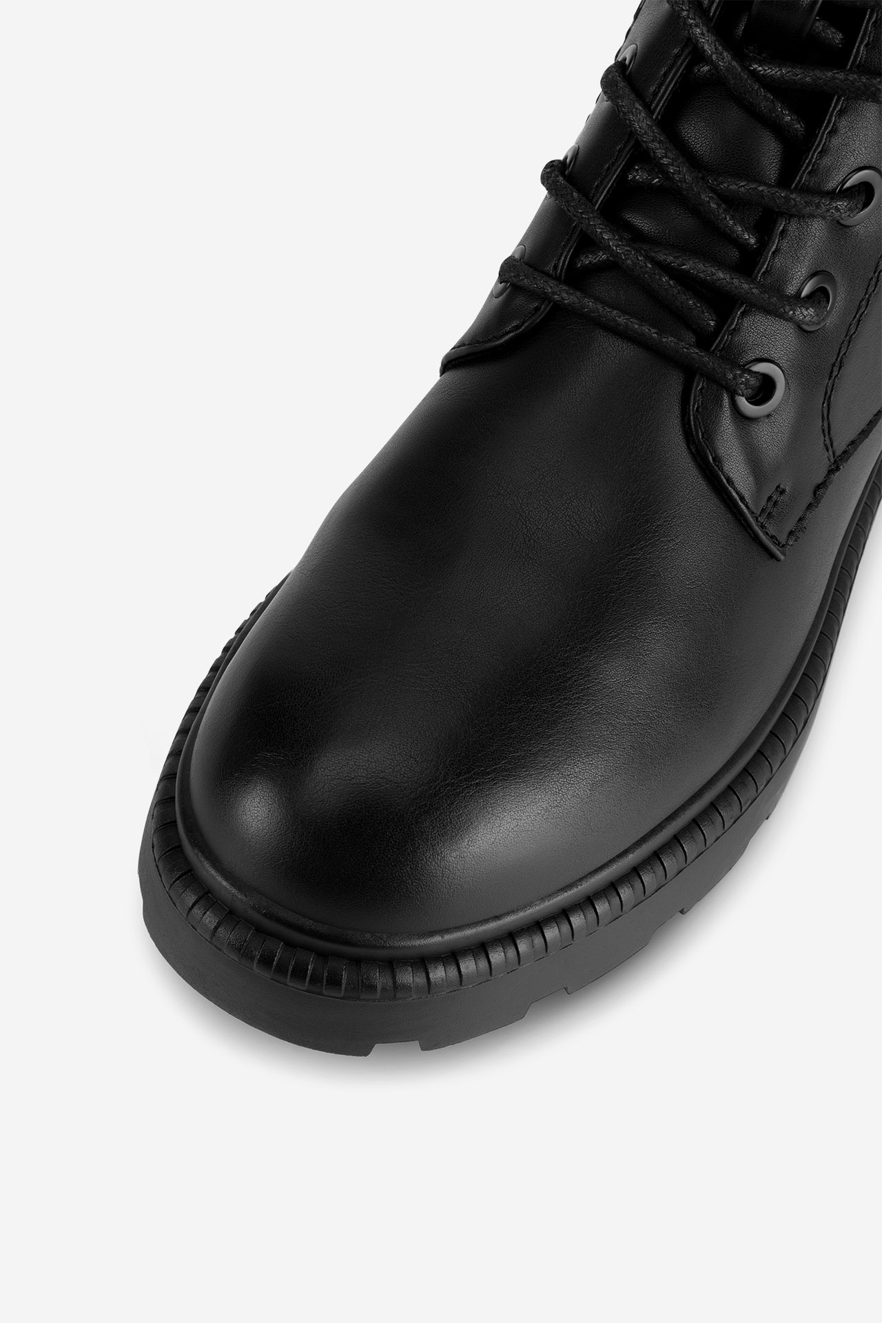 Gležnjarji z vezalkami Črna