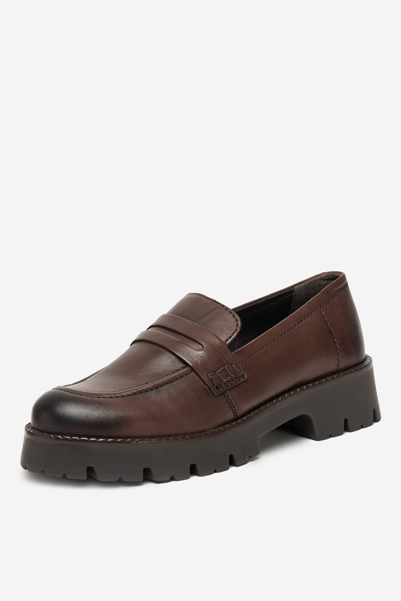 Loafersy Tmavě hnědá