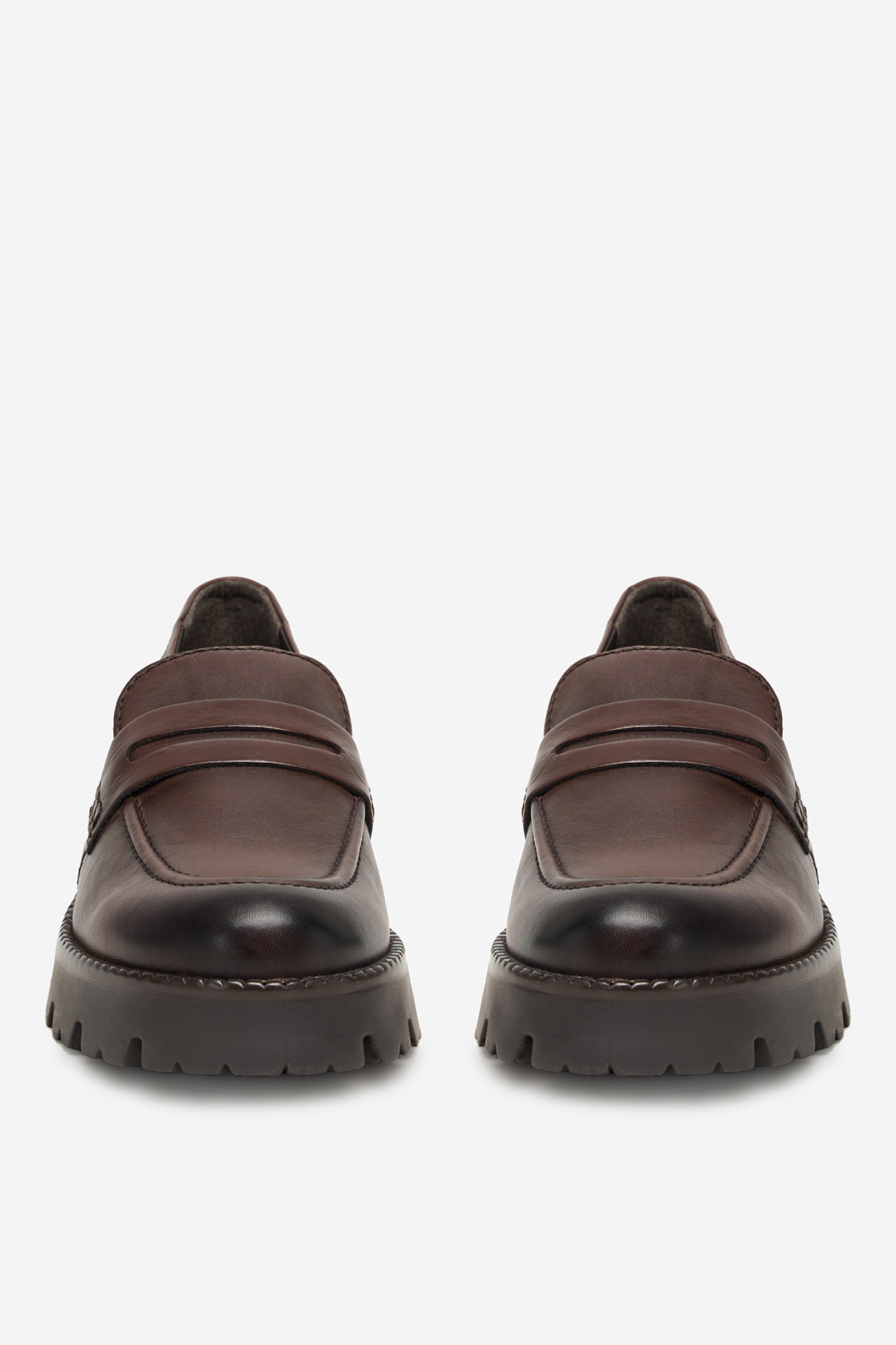 Loafersy Tmavě hnědá