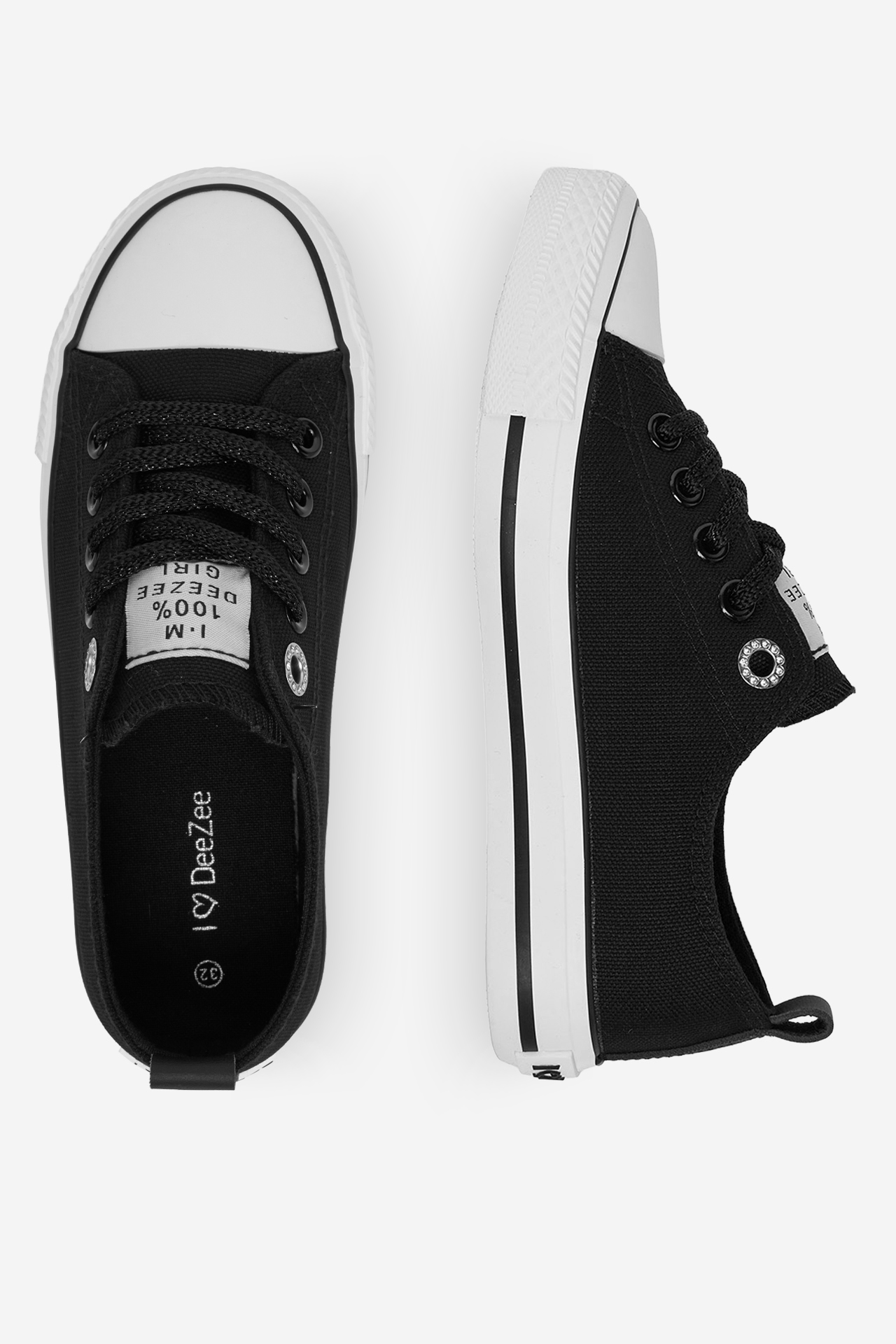 Platnene superge Črna