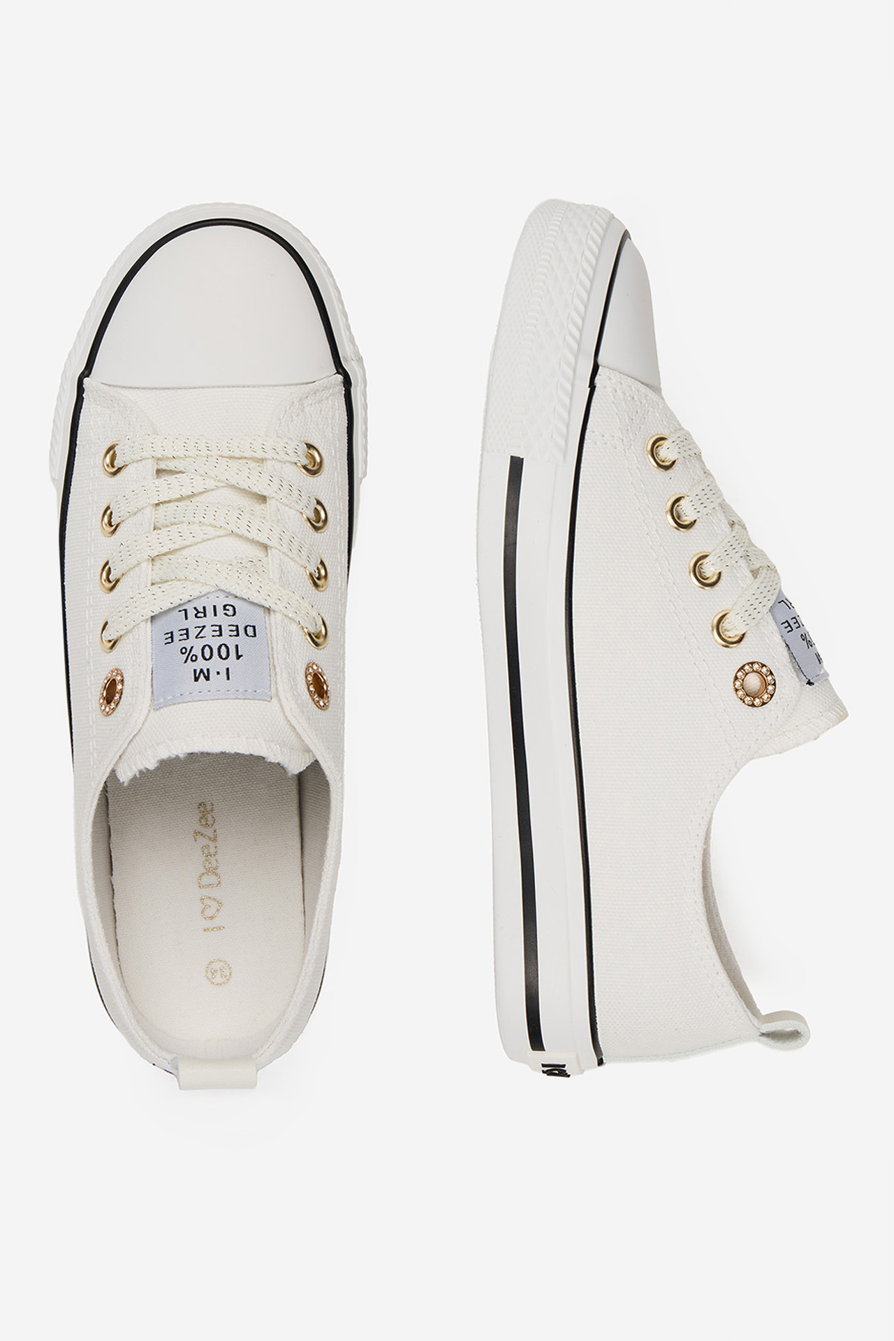 Platnene superge Bela