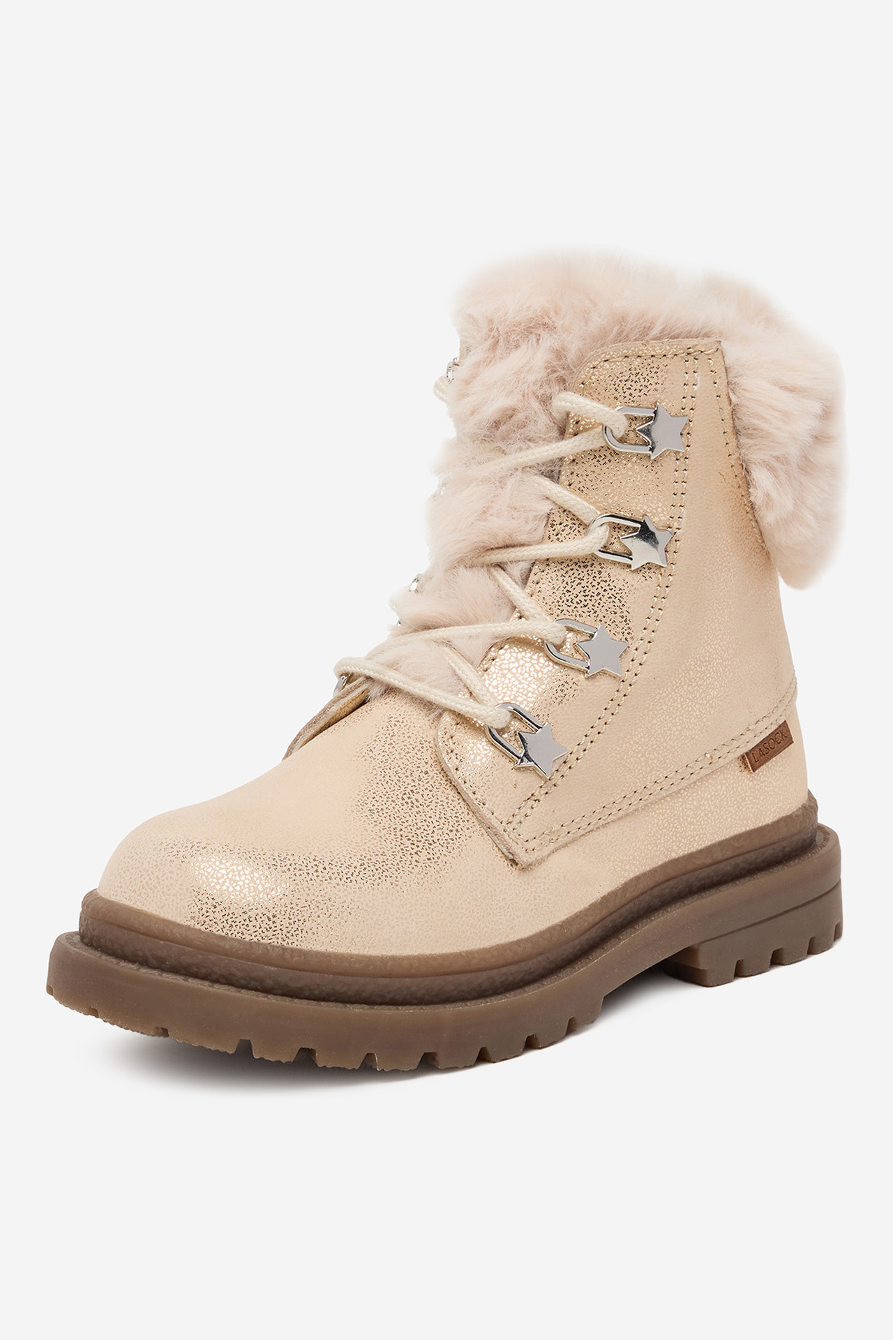Šnurovacie topánky Zlatá