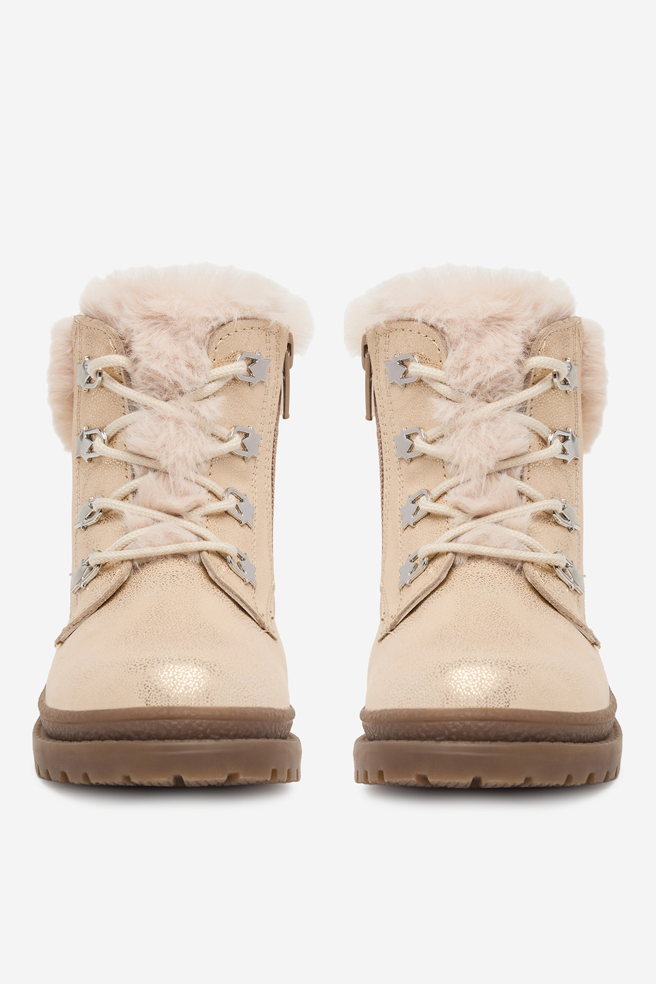 Šnurovacie topánky Zlatá