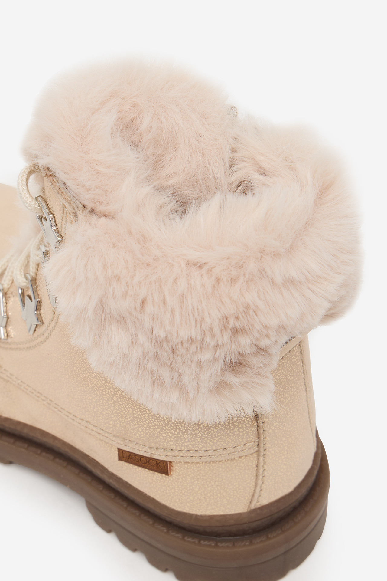 Šnurovacie topánky Zlatá