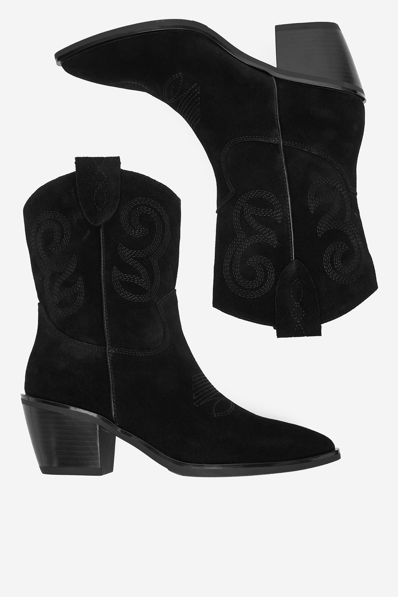 Kovbojská obuv Černá