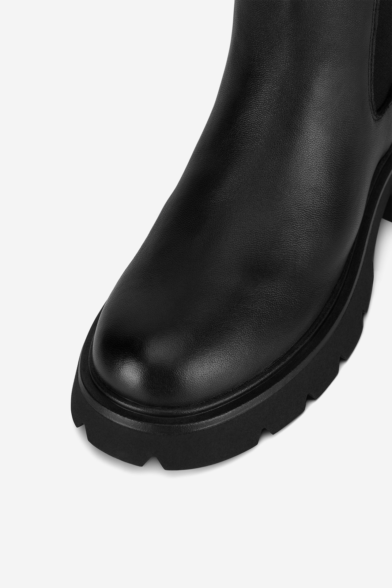 Kotníková obuv s elastickým prvkem Černá