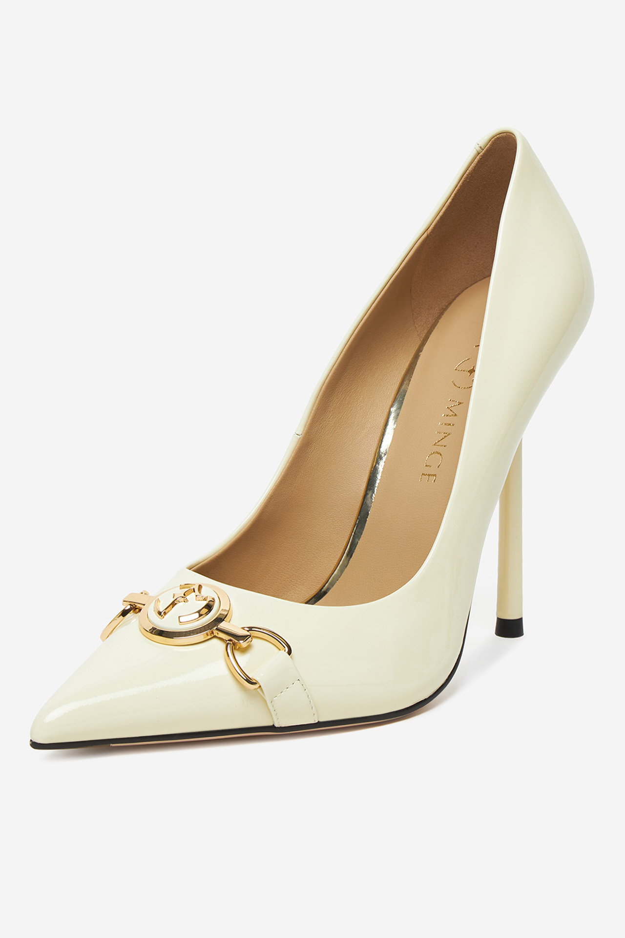 Pantofi cu toc EVA MINGE Crem - CCC.eu