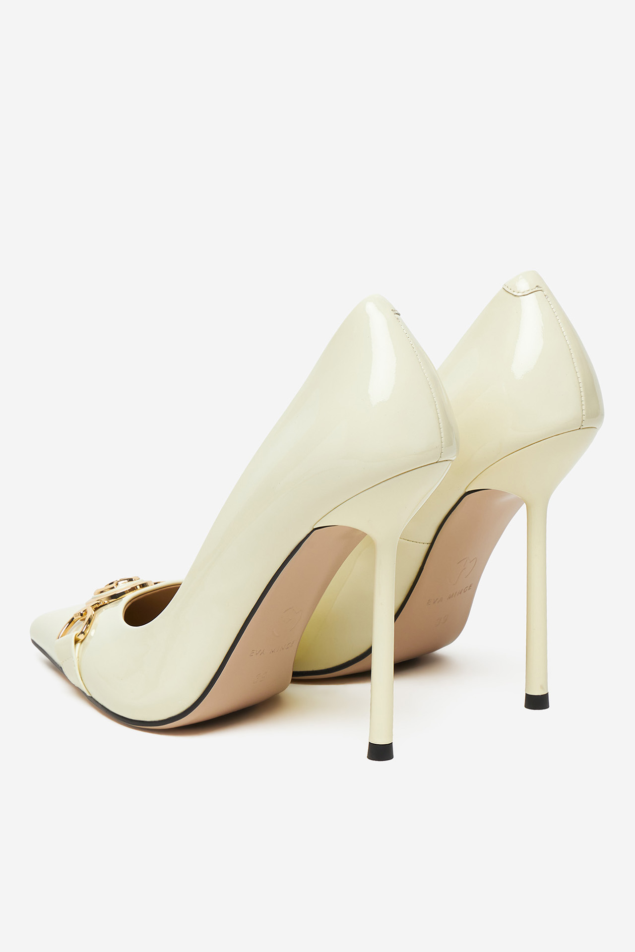 Pantofi cu toc EVA MINGE Crem - CCC.eu