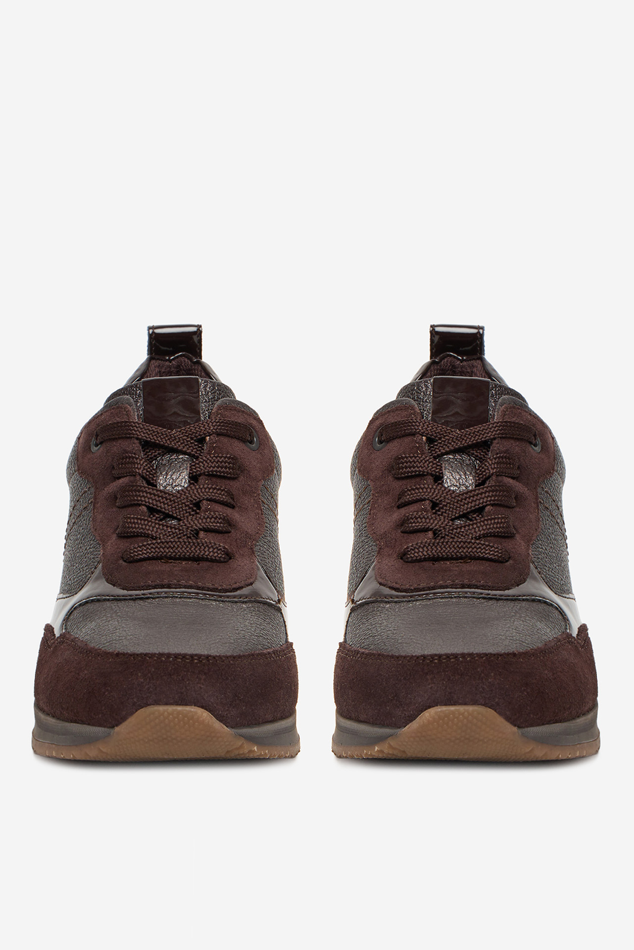 Sneakersy Tmavě hnědá