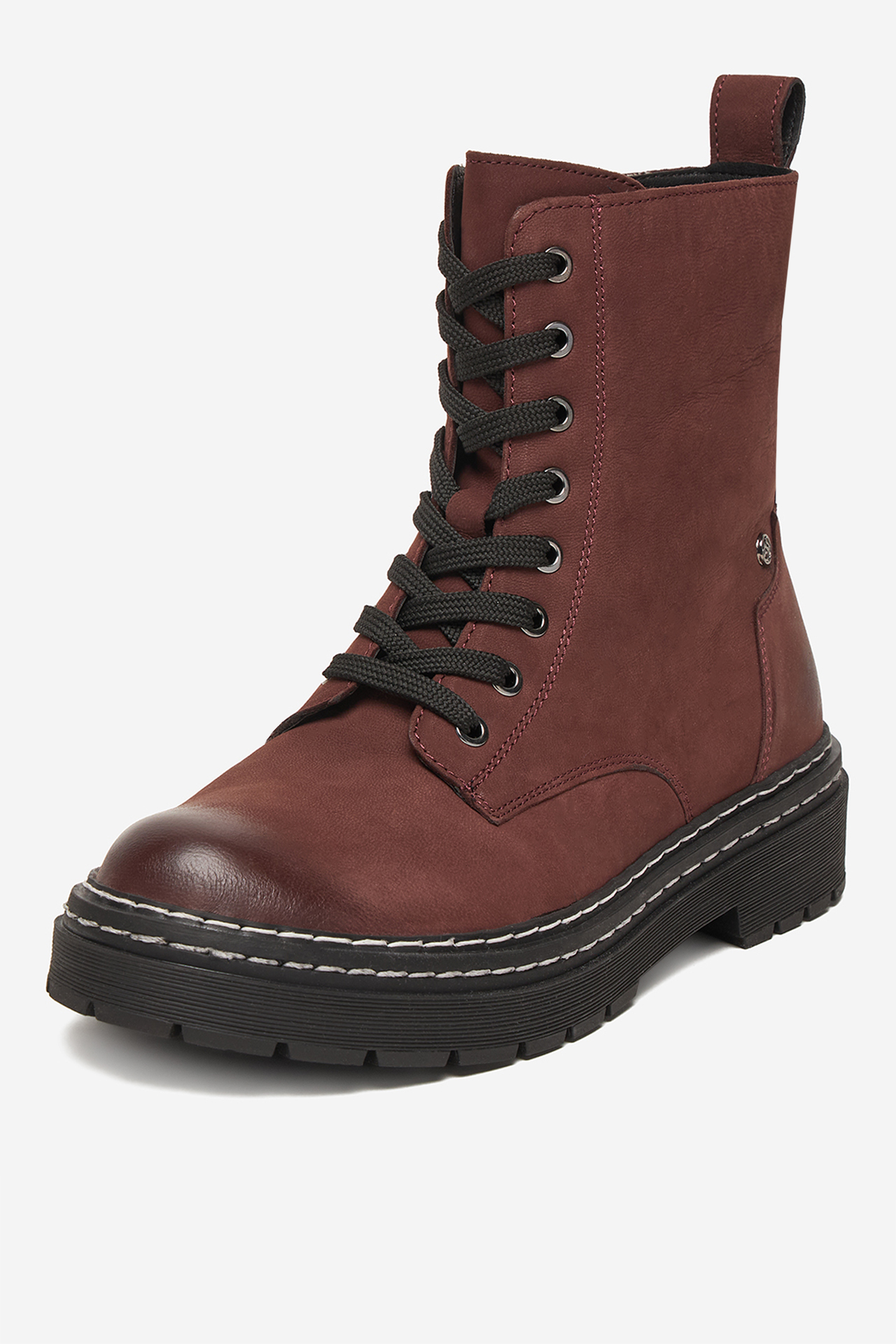 Šnurovacie topánky Bordó