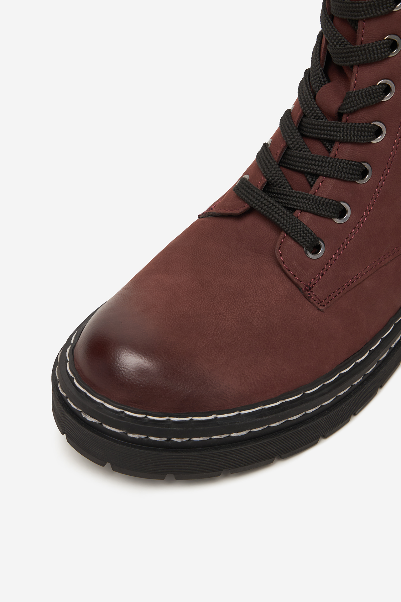 Šnurovacie topánky Bordó