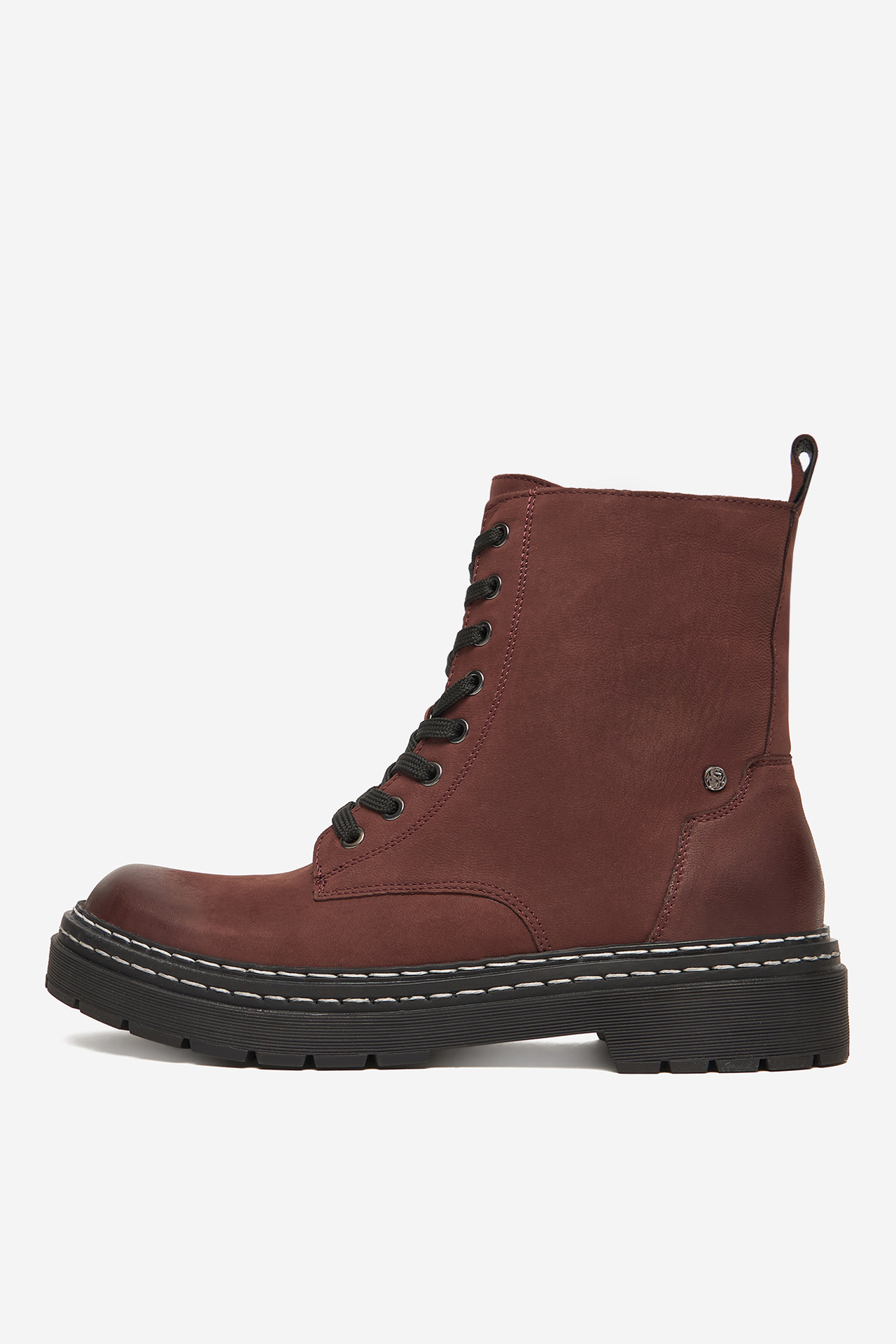 Šnurovacie topánky Bordó