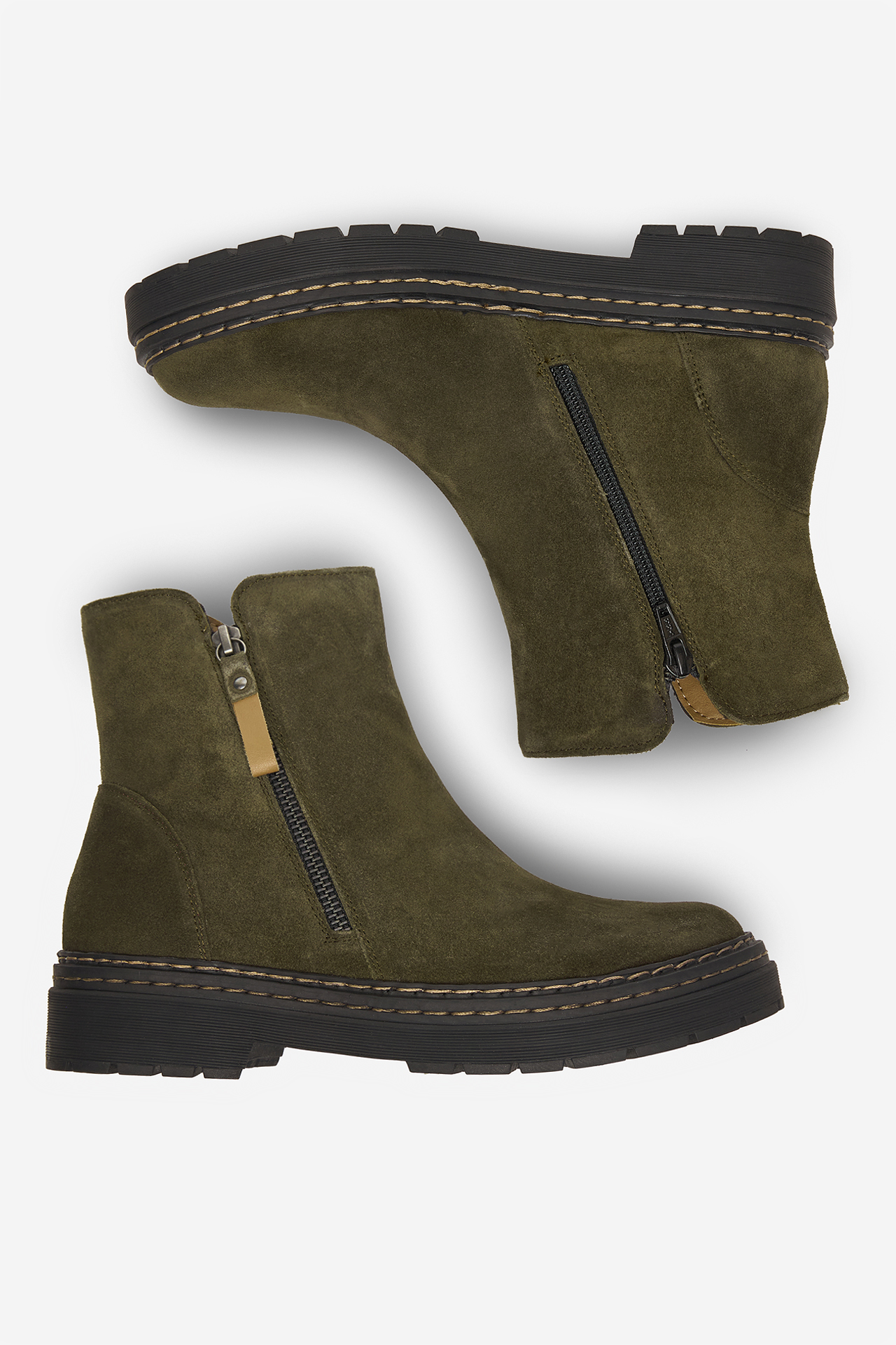 Gležnjače s vezicama Khaki