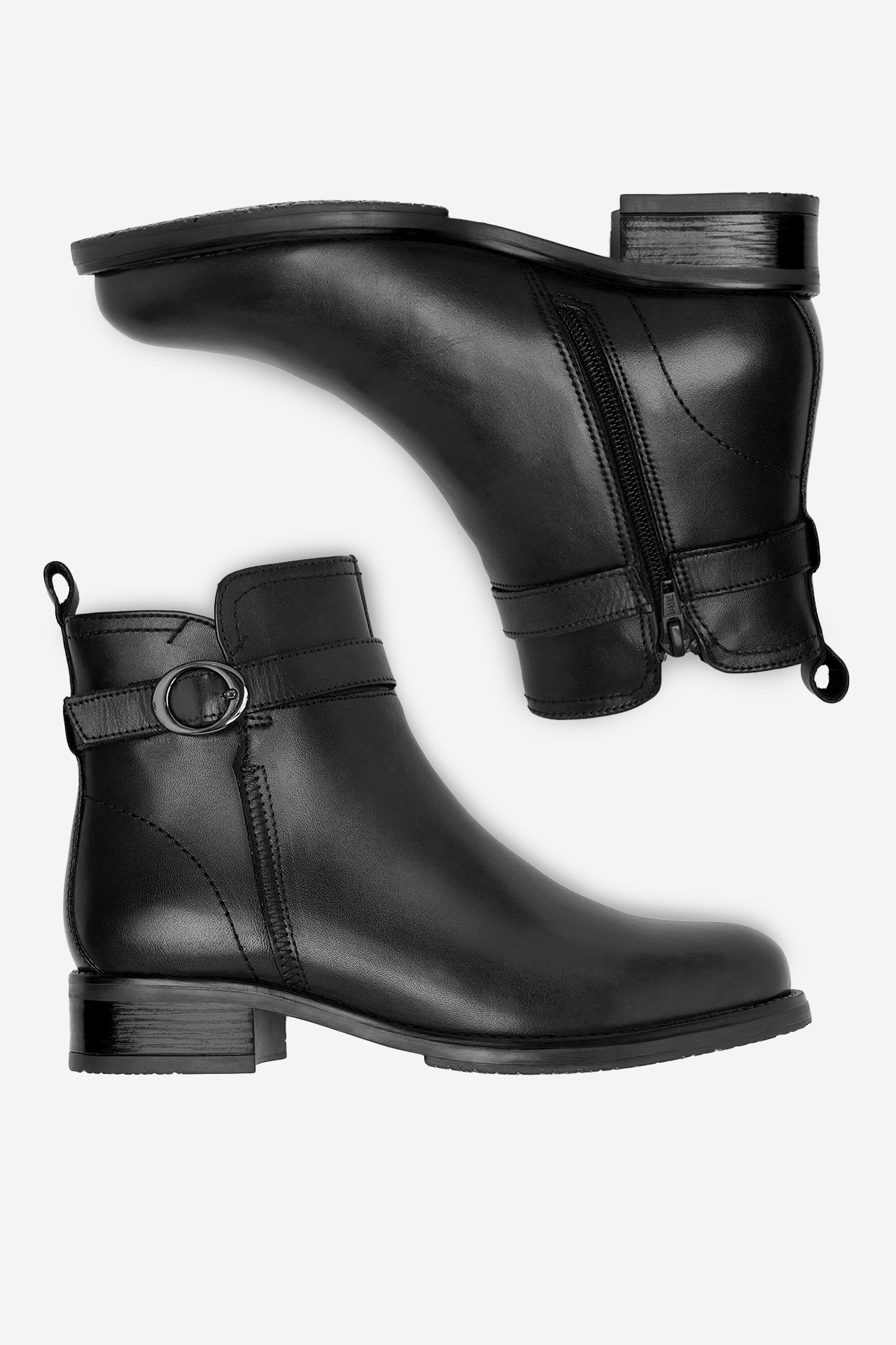 Členková obuv Čierna