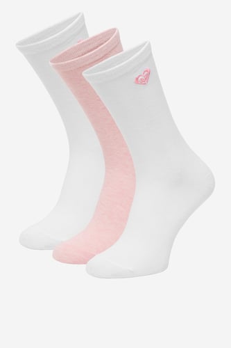 Čarape ROXY CEO_AS_ROXY_14_W_AW25 (3-PACK) Bela
