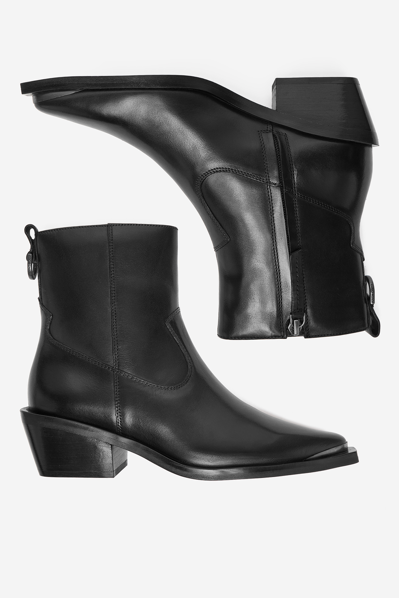 Kavbojski škornji Črna