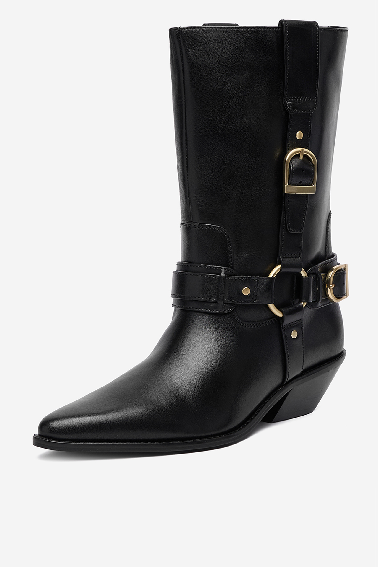 Kavbojski škornji Črna