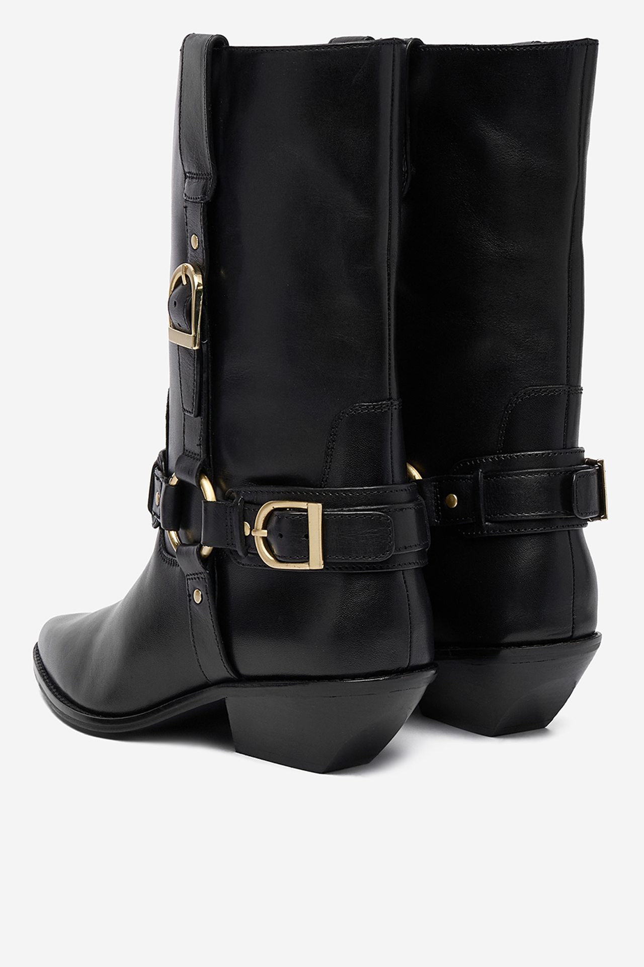 Kavbojski škornji Črna