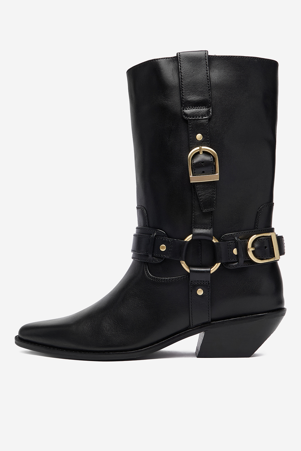 Kavbojski škornji Črna