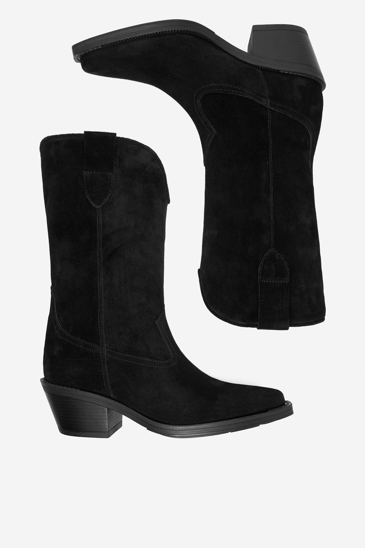 Kovbojská obuv Černá