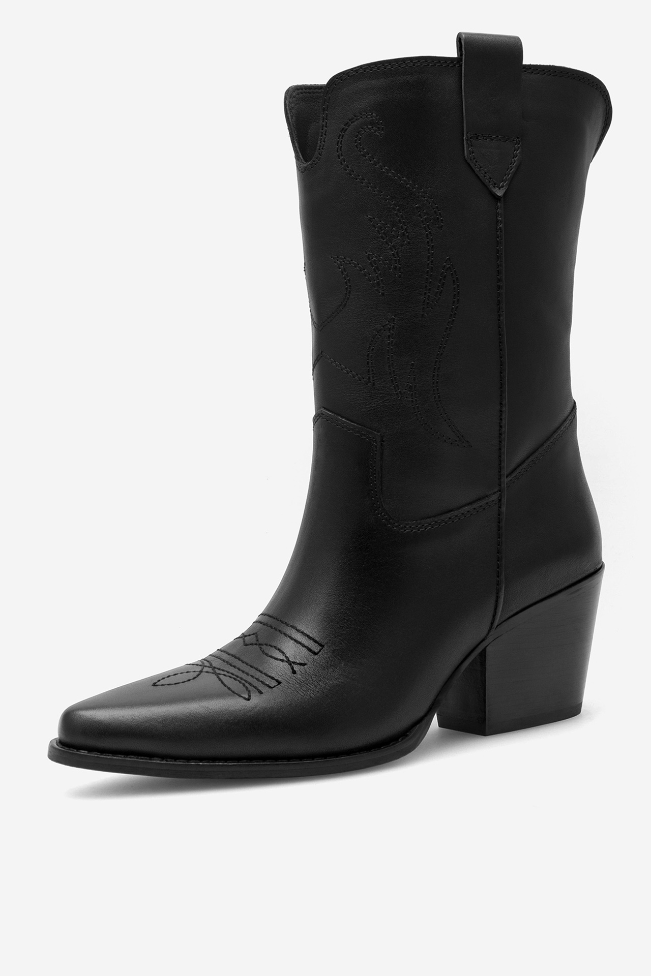 Kovbojská obuv Černá