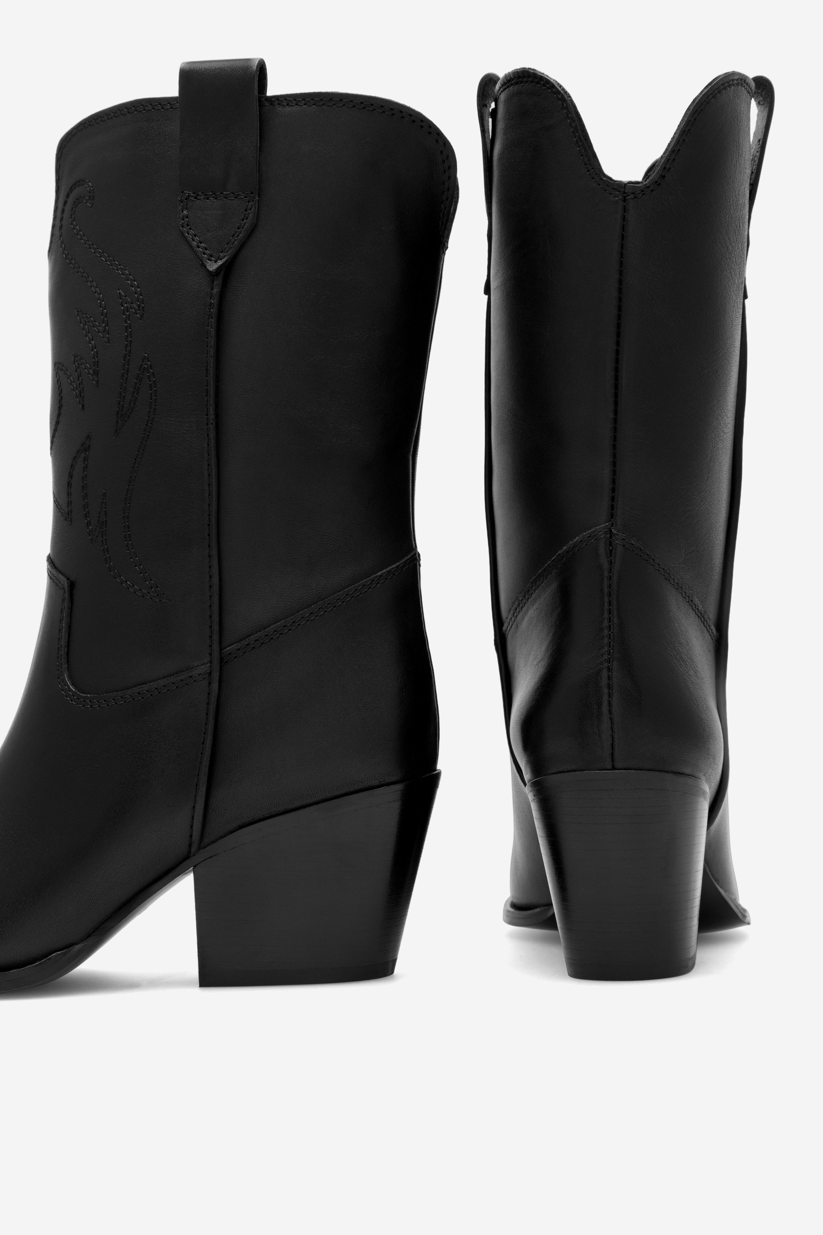 Kovbojská obuv Černá