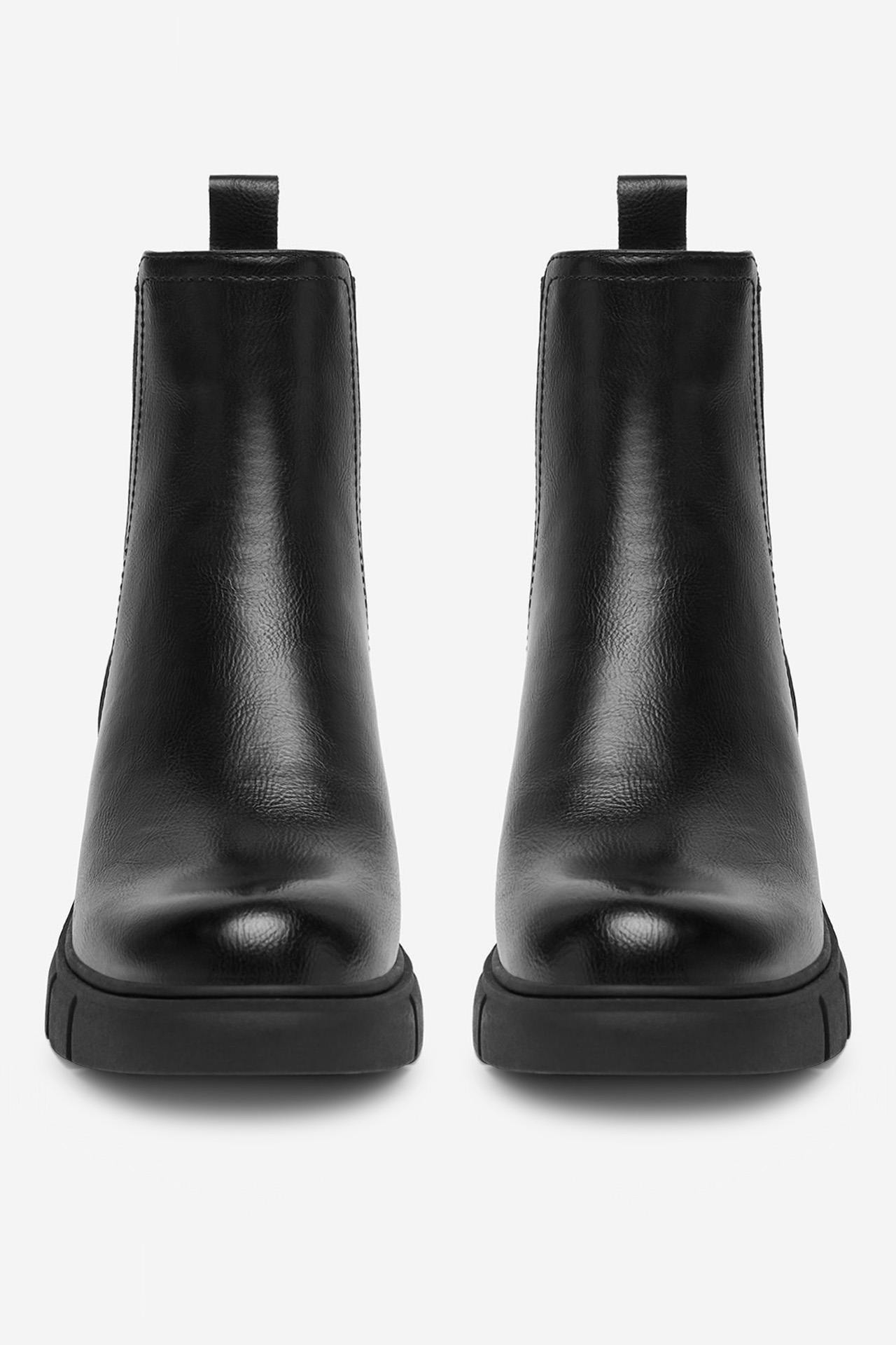 Kotníková obuv s elastickým prvkem Černá