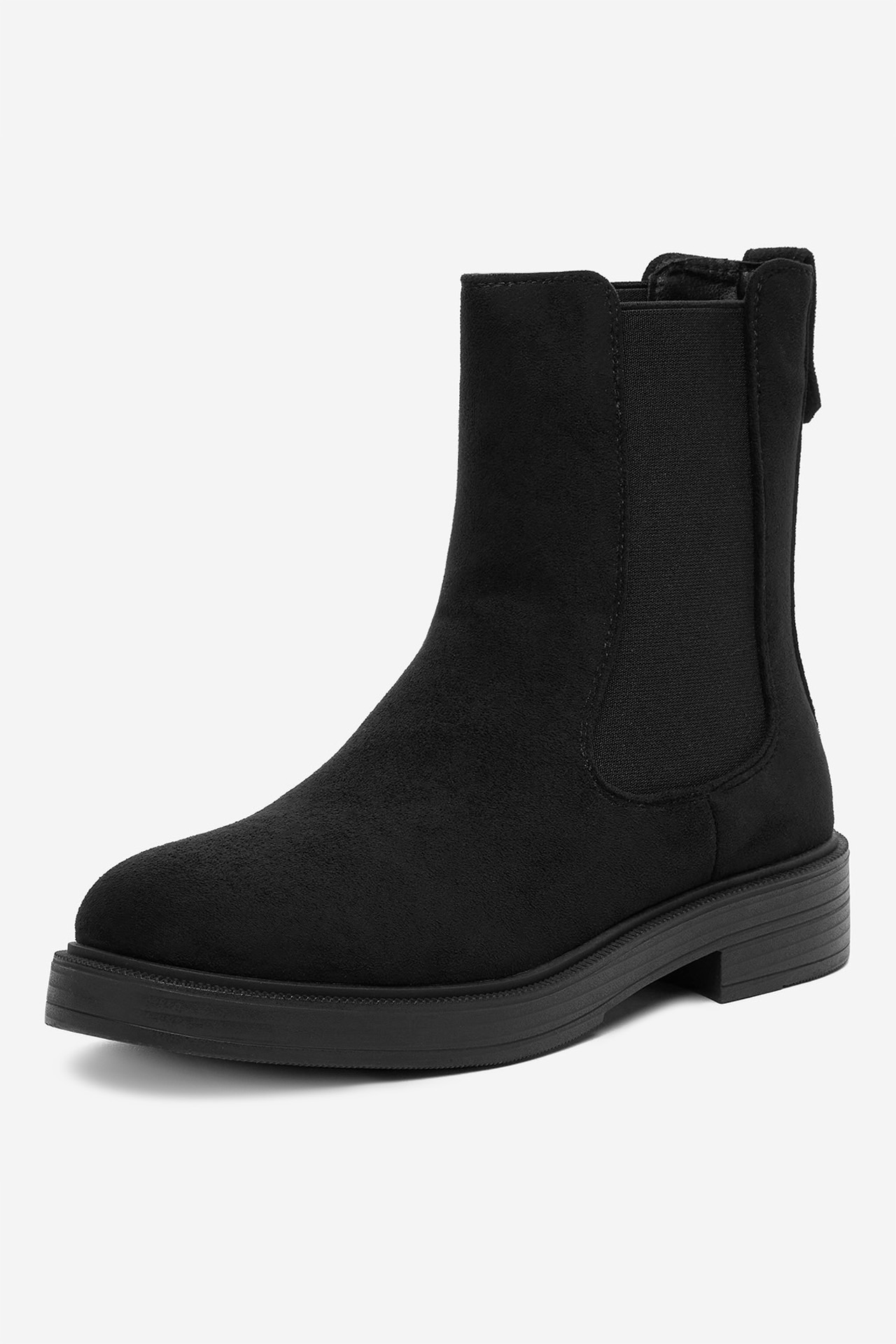 Kotníková obuv s elastickým prvkem Černá