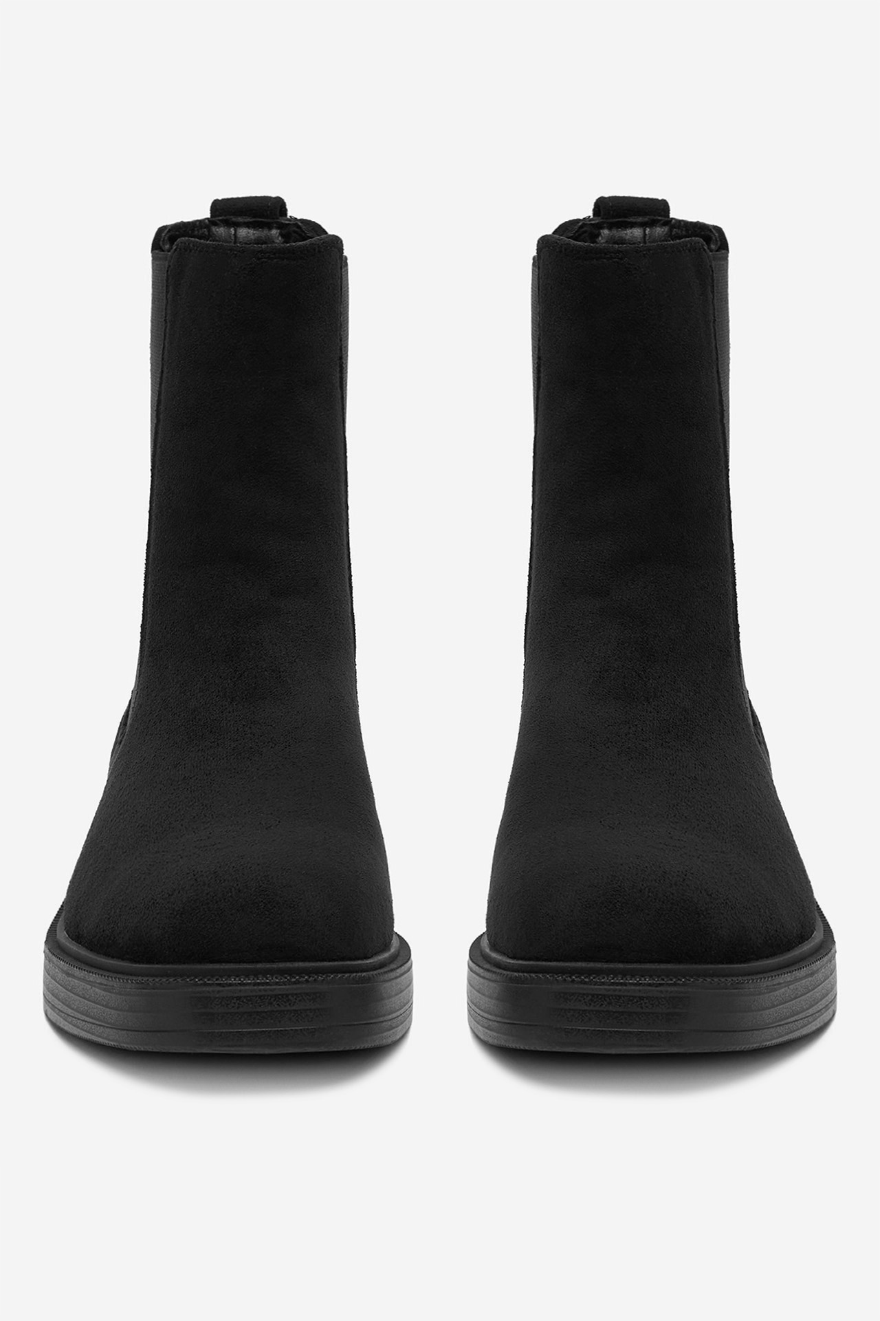 Kotníková obuv s elastickým prvkem Černá