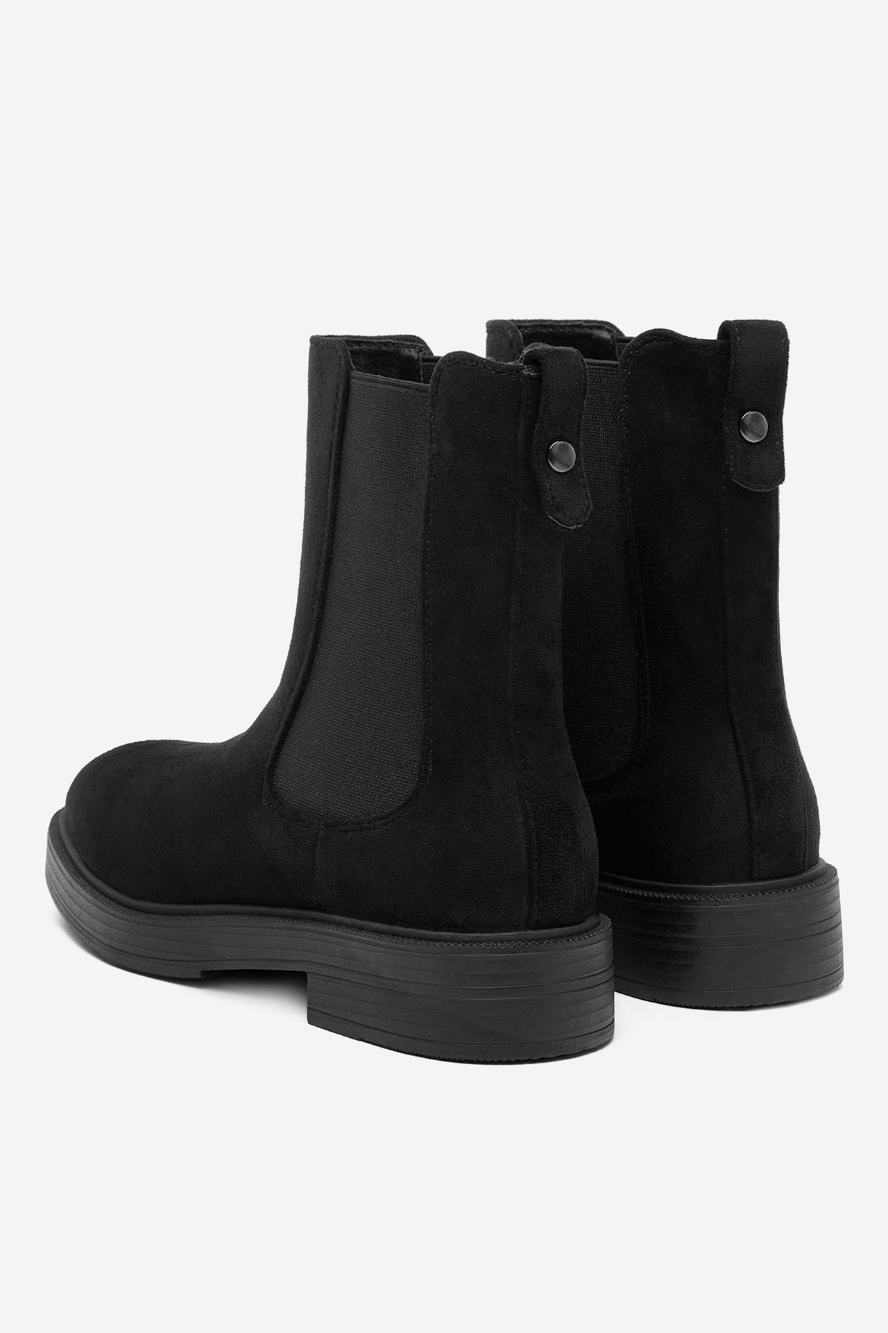 Kotníková obuv s elastickým prvkem Černá