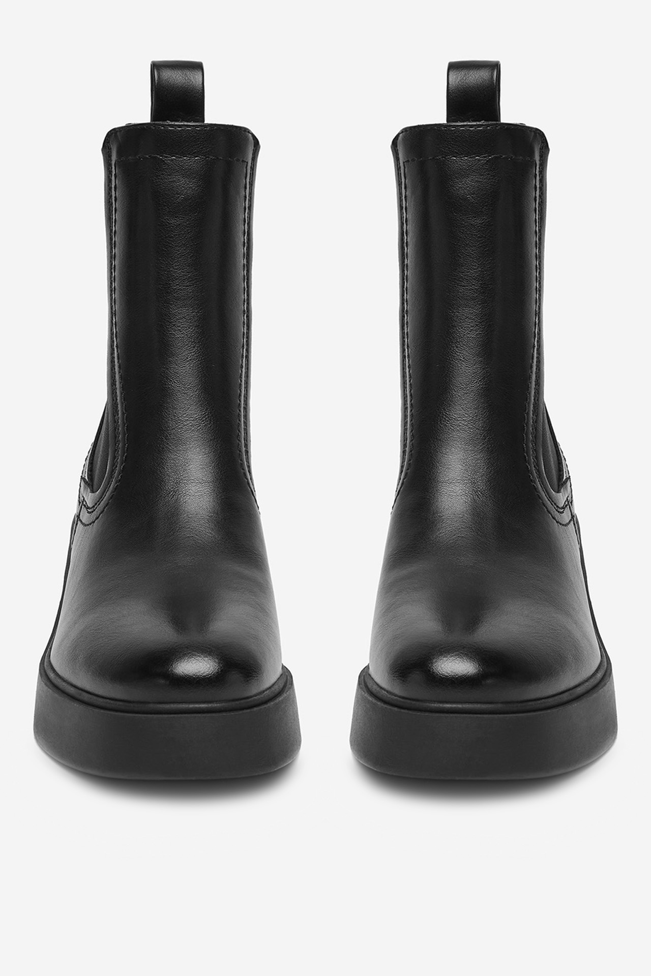 Kotníková obuv s elastickým prvkem Černá