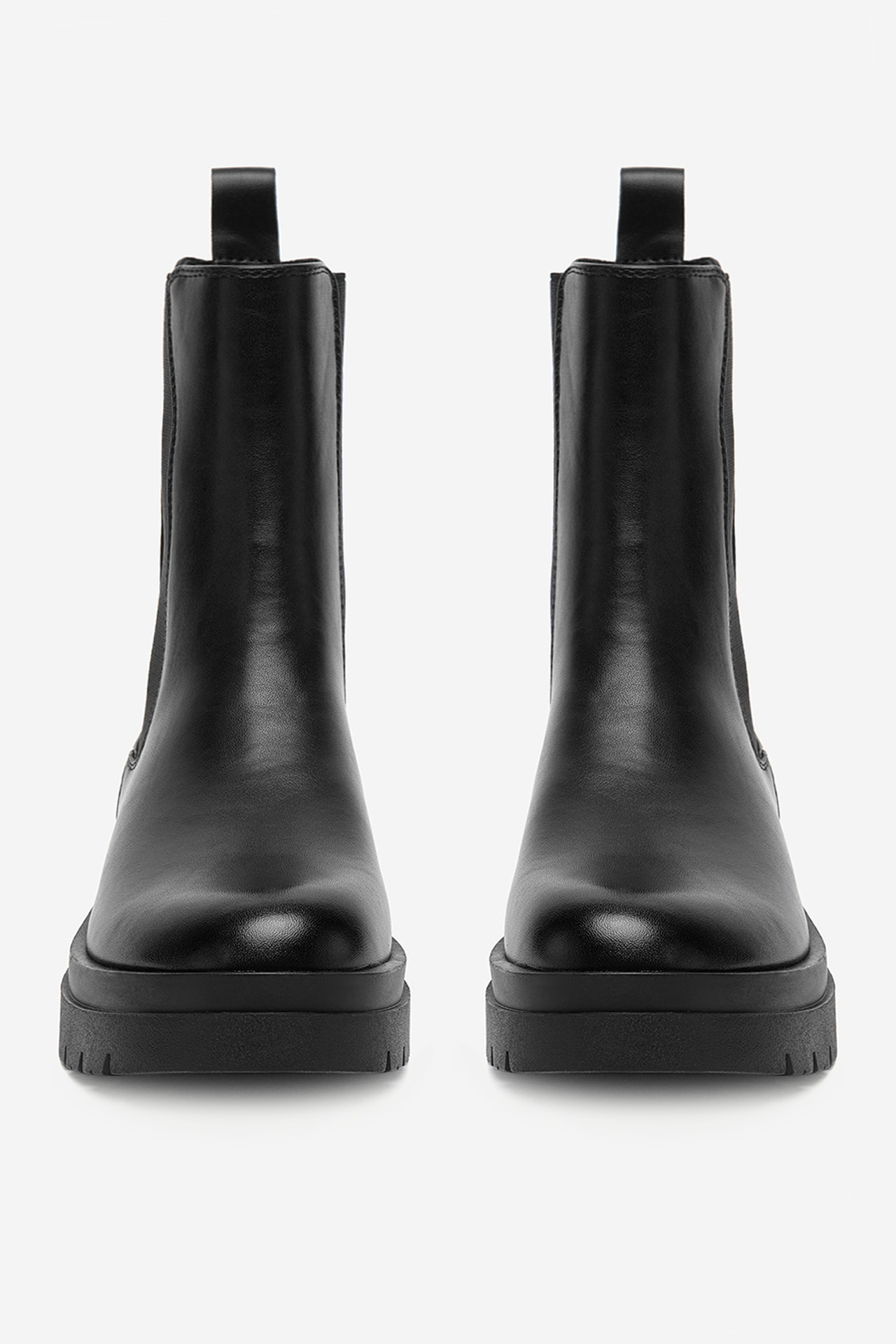 Kotníková obuv s elastickým prvkem Černá