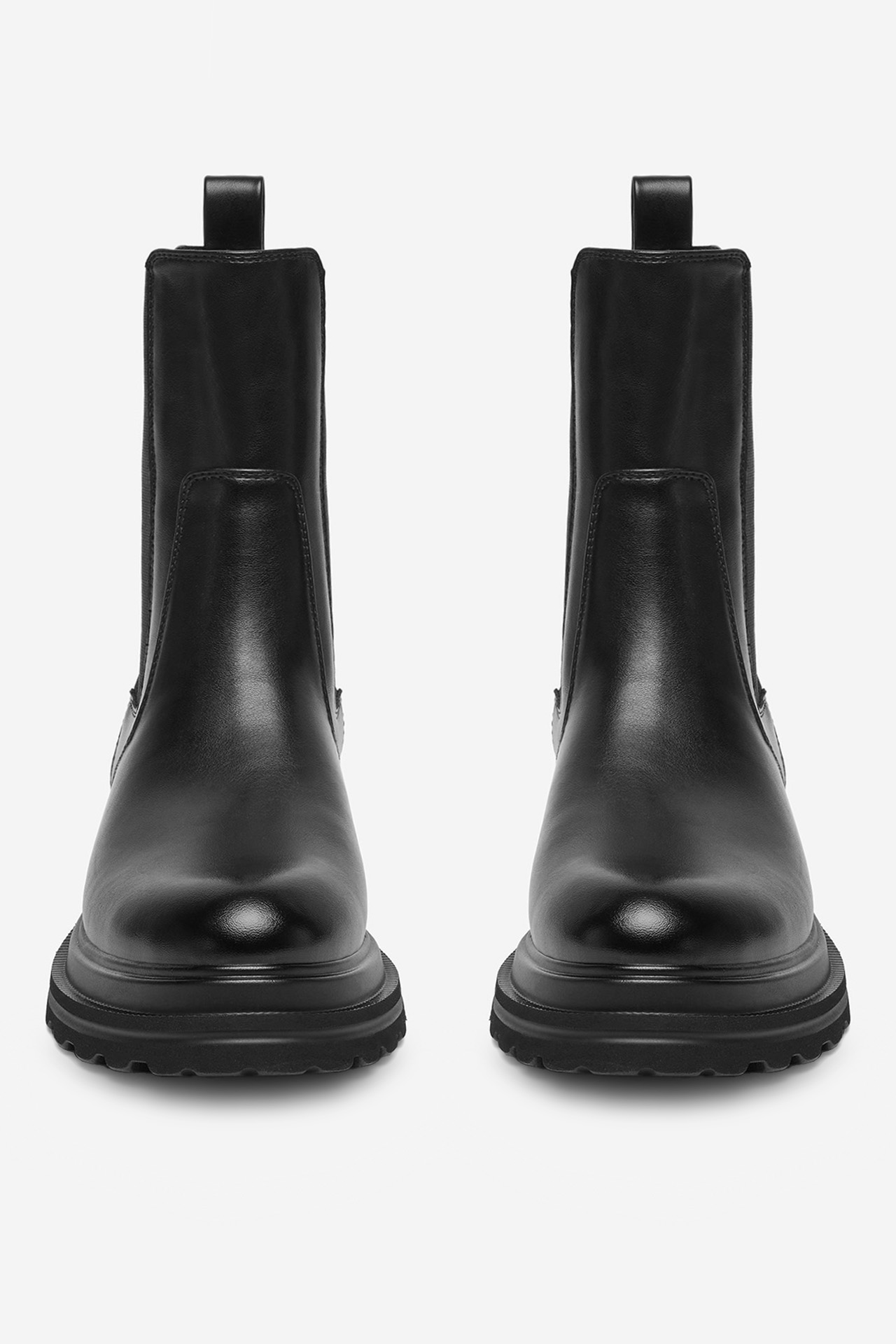 Kotníková obuv s elastickým prvkem Černá