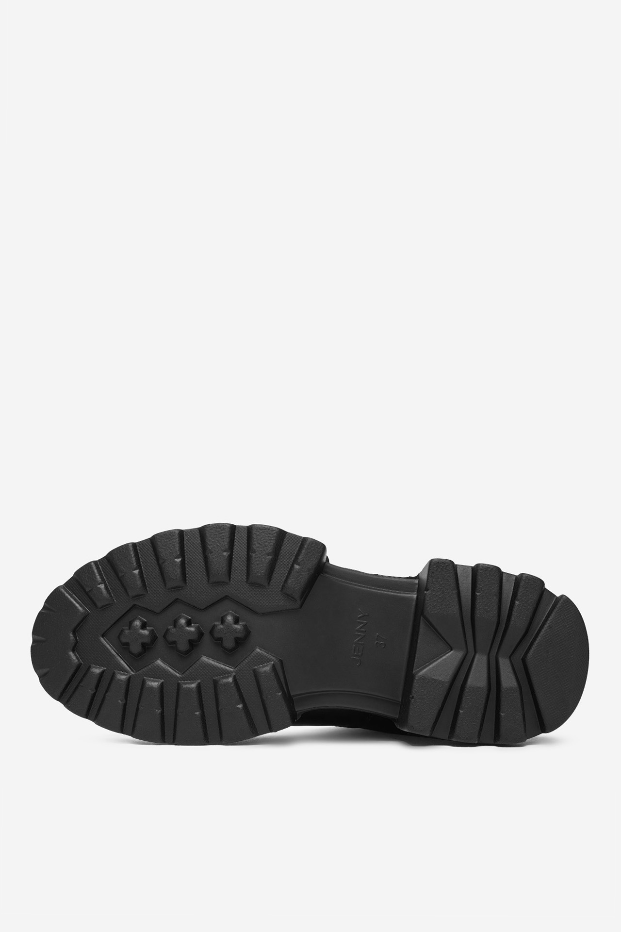 Kotníková obuv s elastickým prvkem Černá