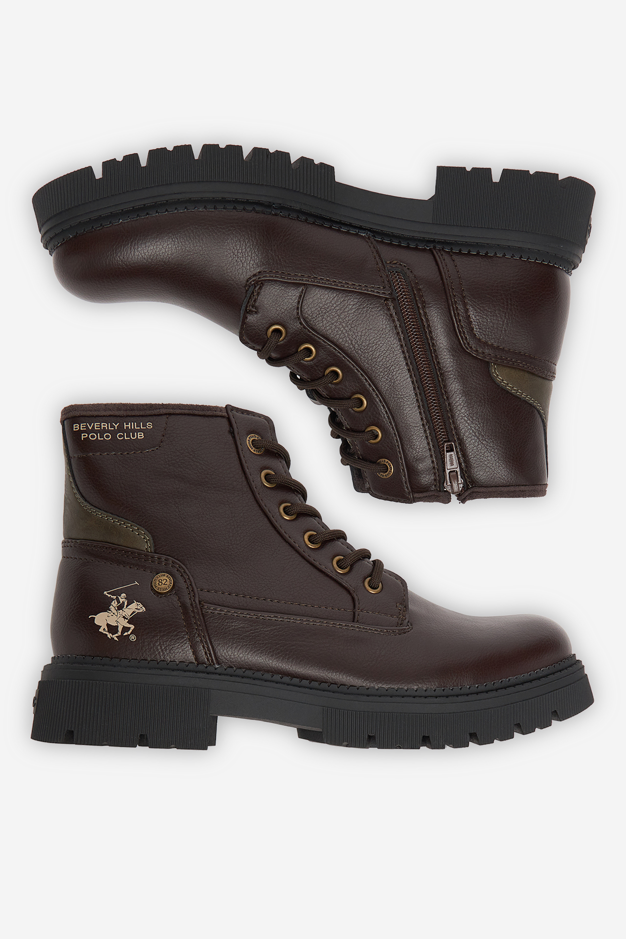 Kotníková obuv Tmavě hnědá