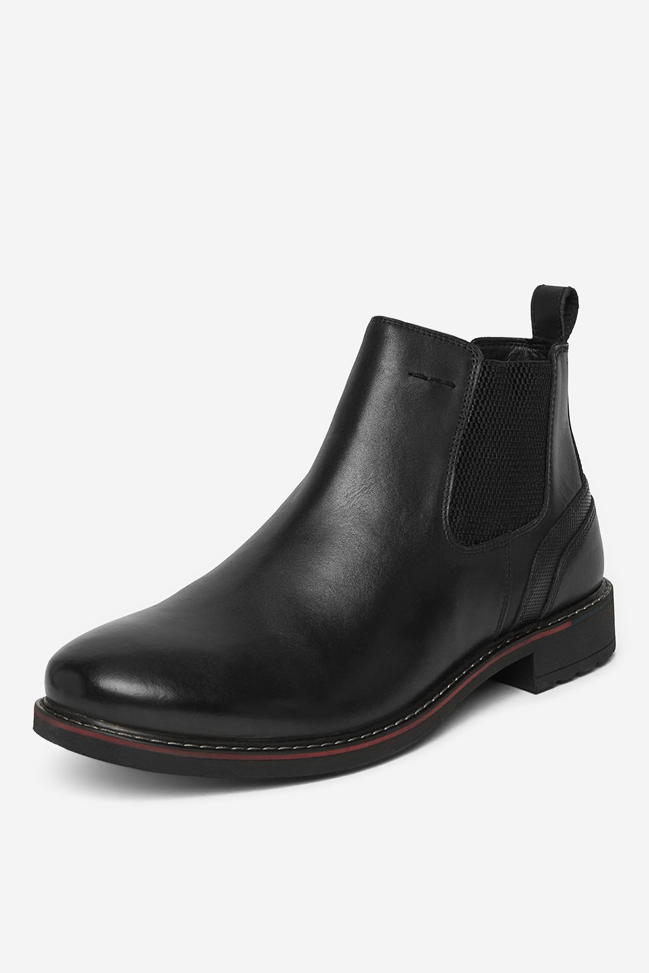 Kotníková obuv s elastickým prvkem Černá