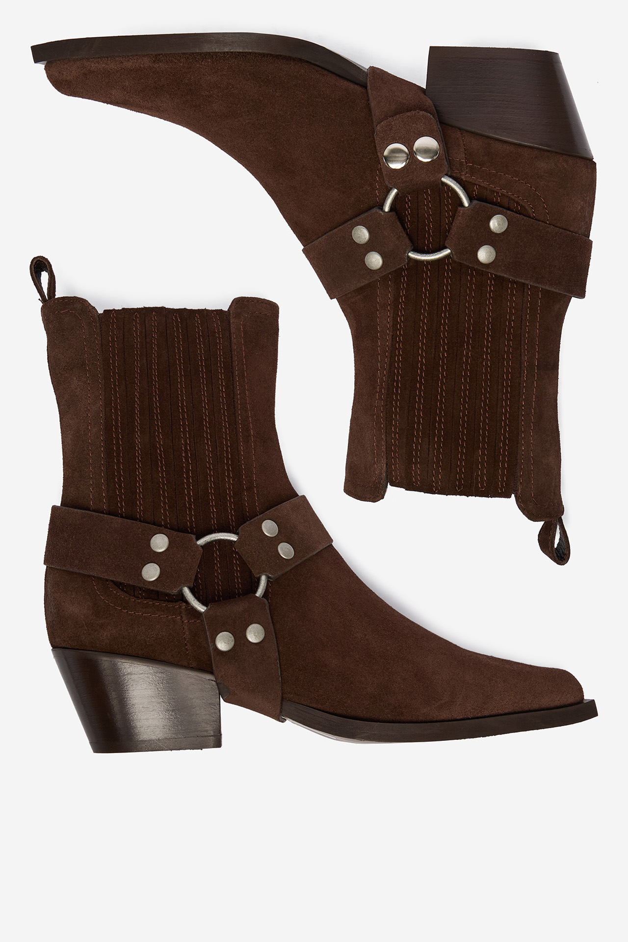 Kavbojski škornji Čokoladno rjava