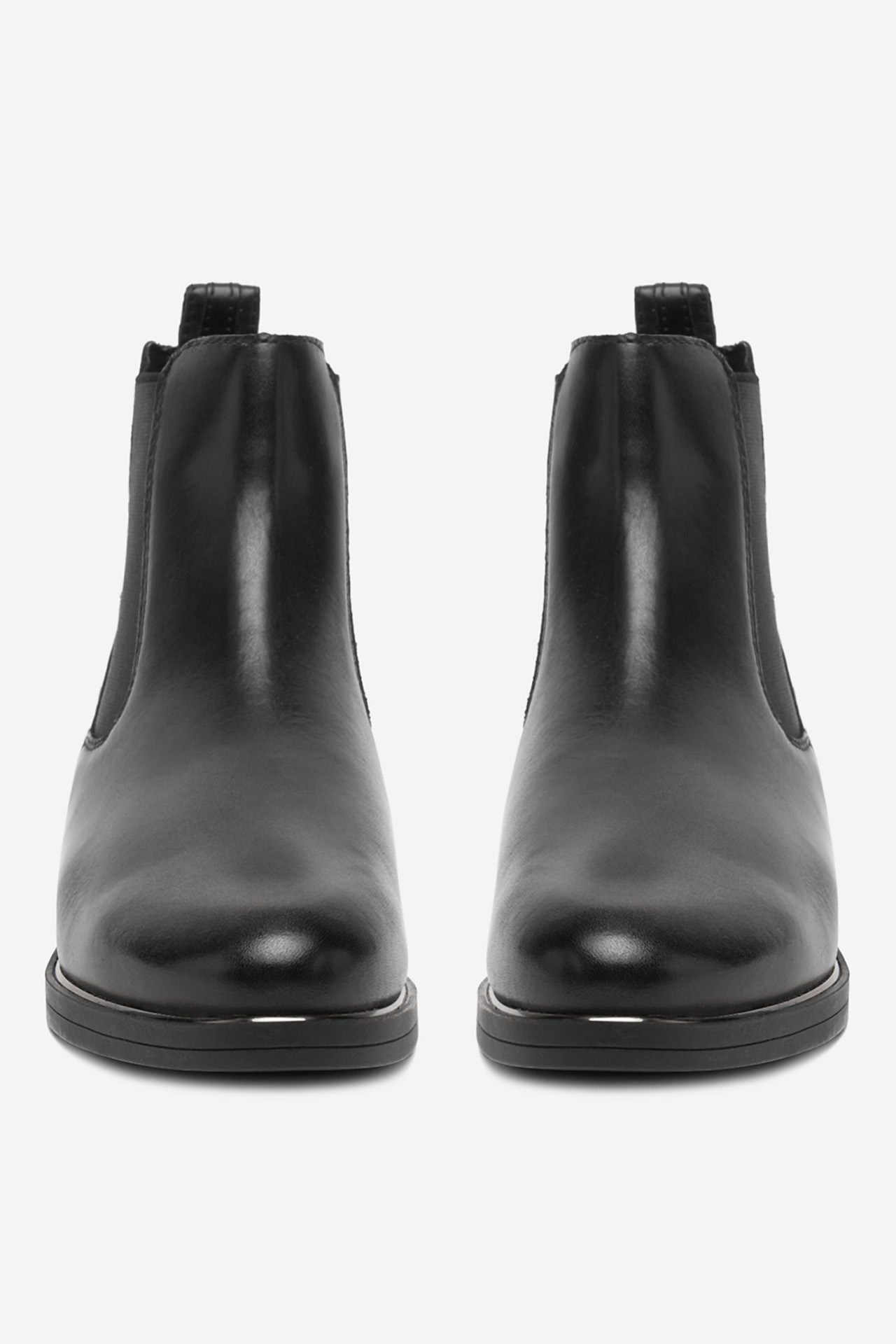 Kotníková obuv s elastickým prvkem Černá