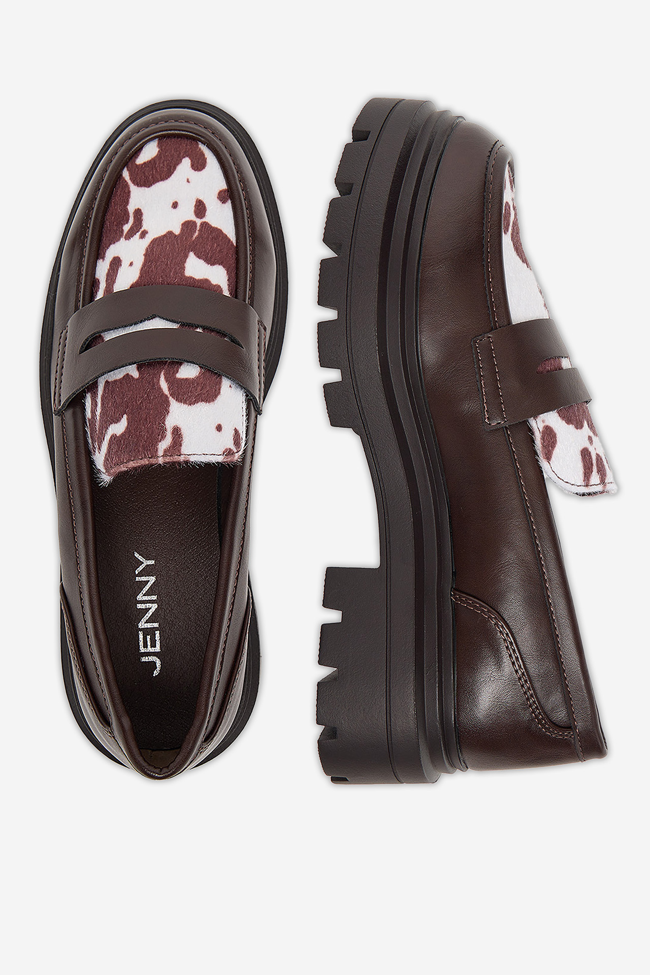 Loafersy Tmavě hnědá