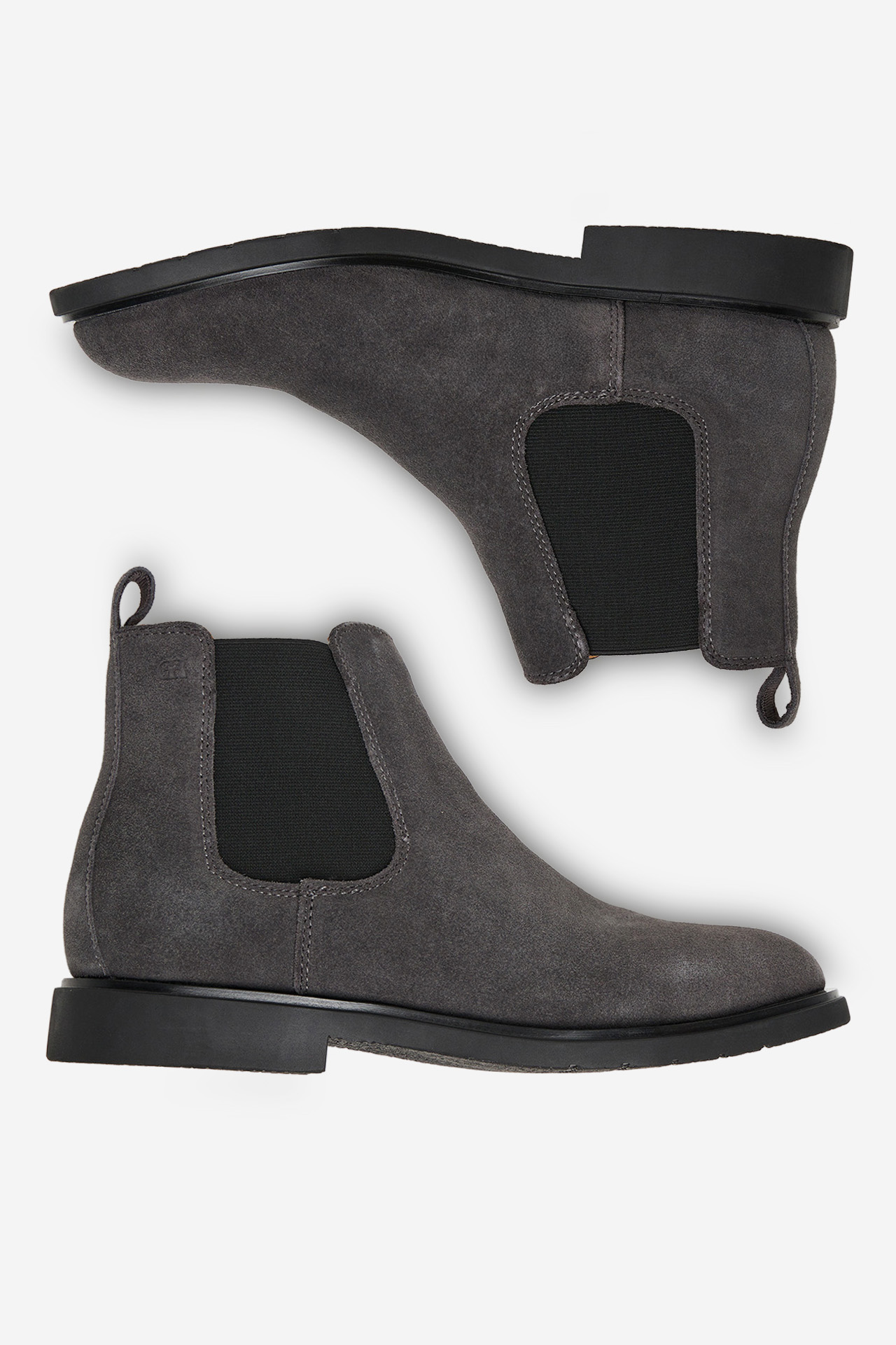 Kotníková obuv s elastickým prvkem Tmavě šedá