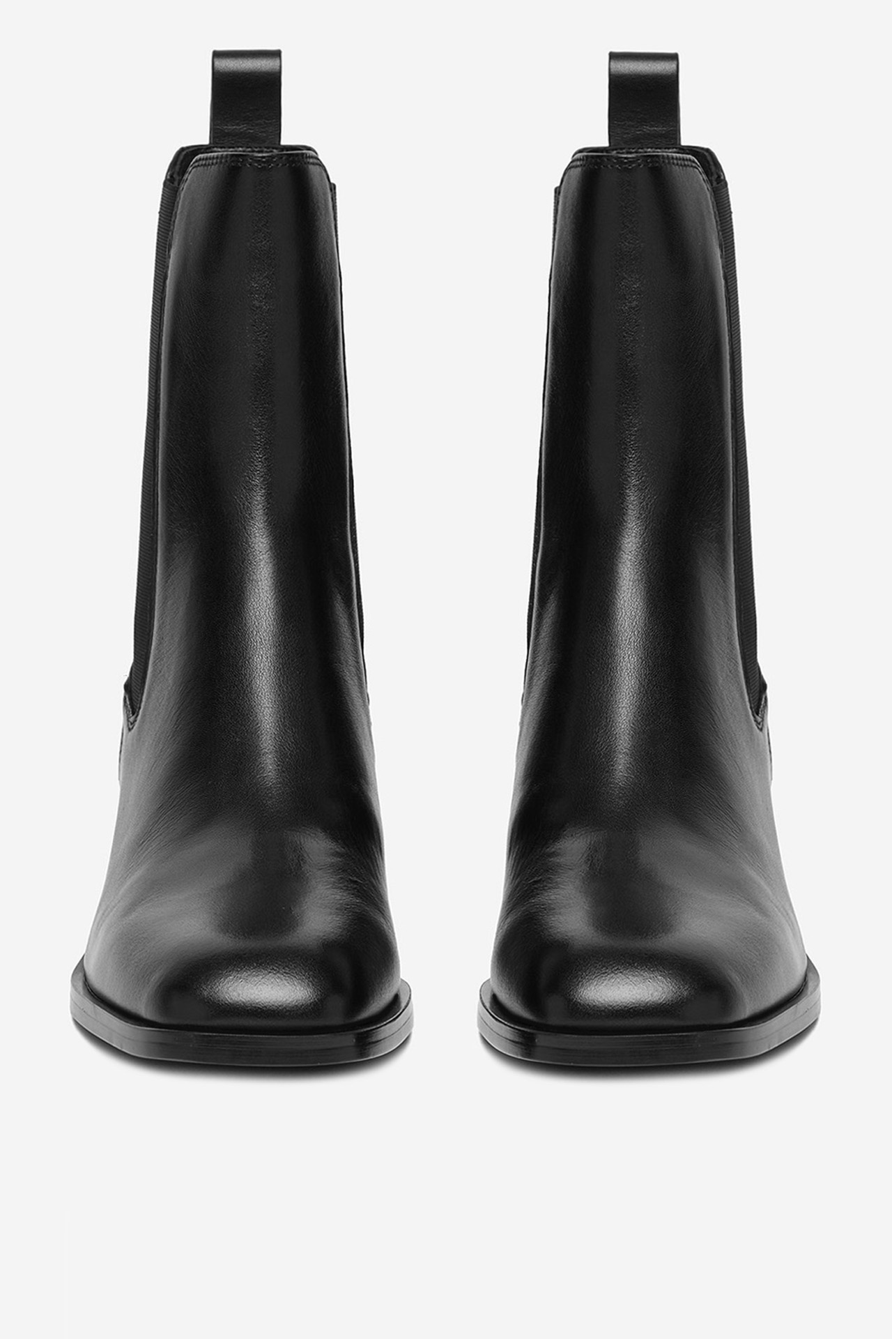 Kotníková obuv s elastickým prvkem Černá