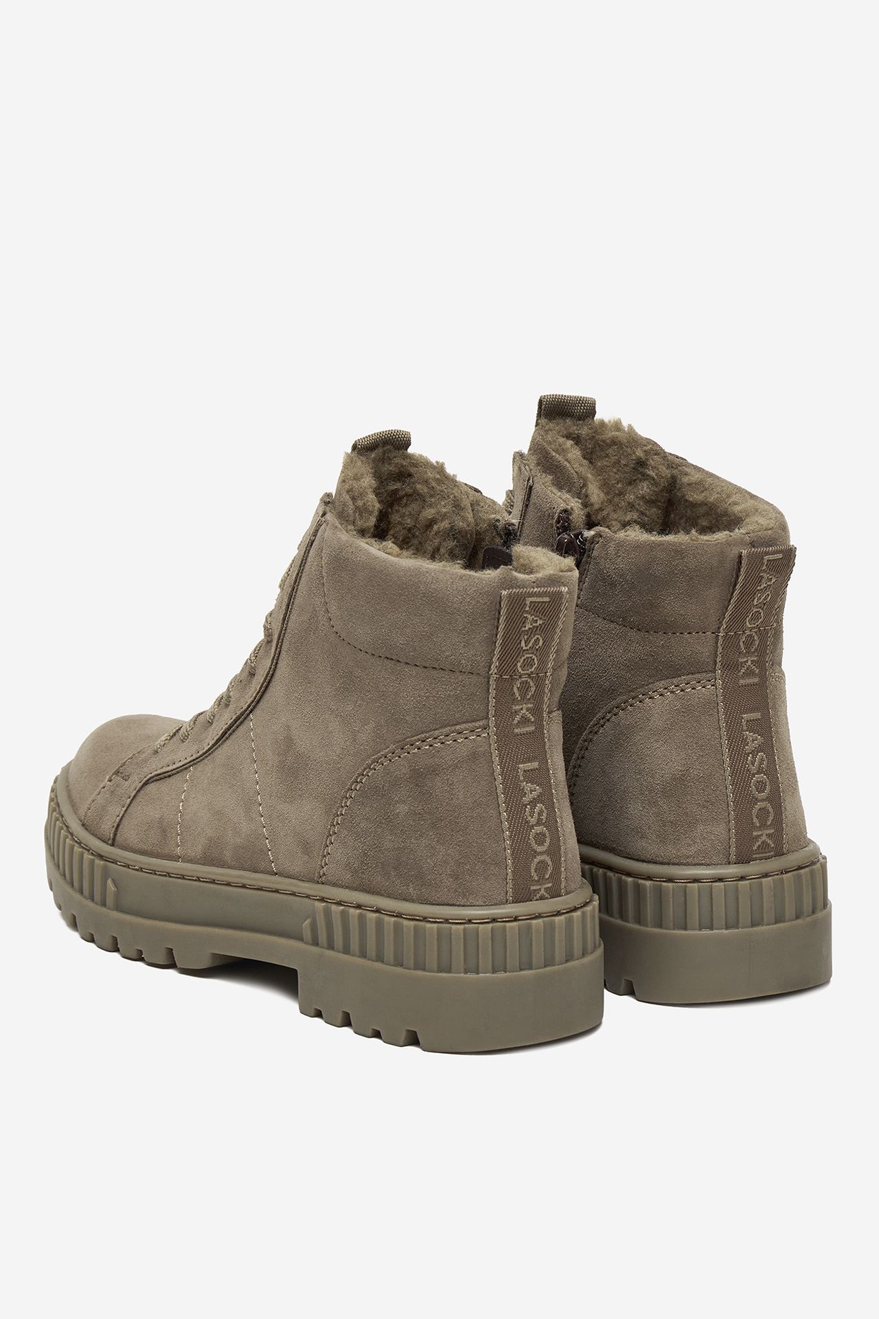 Kotníková obuv Hnědá