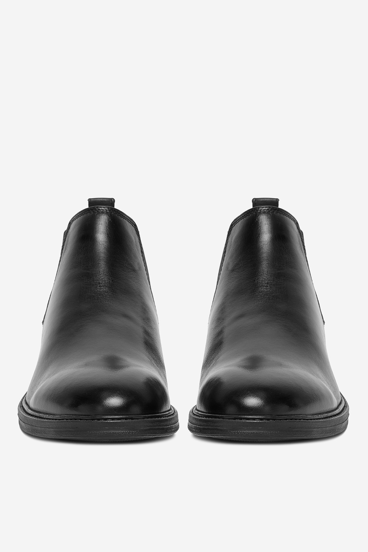 Kotníková obuv s elastickým prvkem Černá