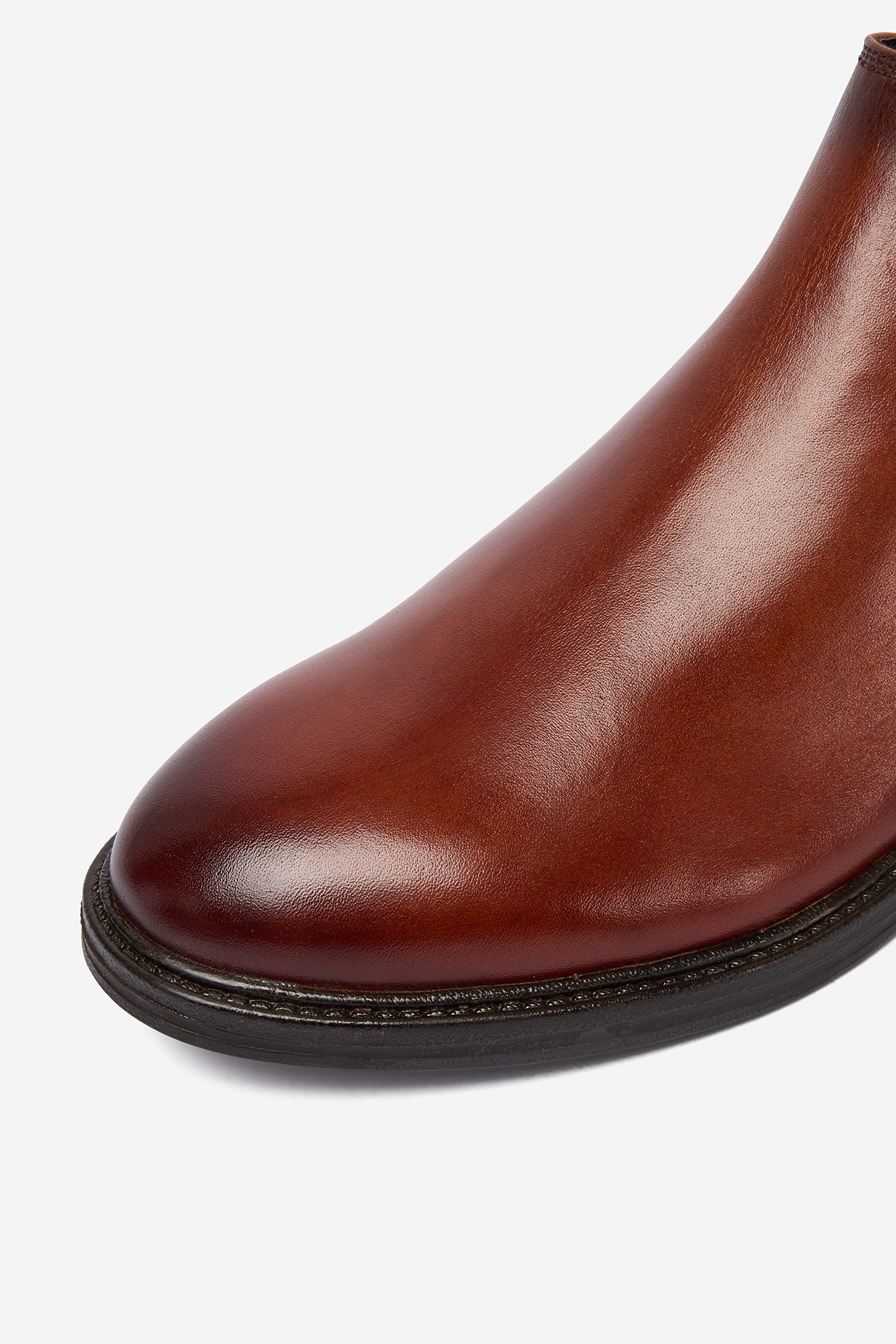 Kotníková obuv s elastickým prvkem Hnědá