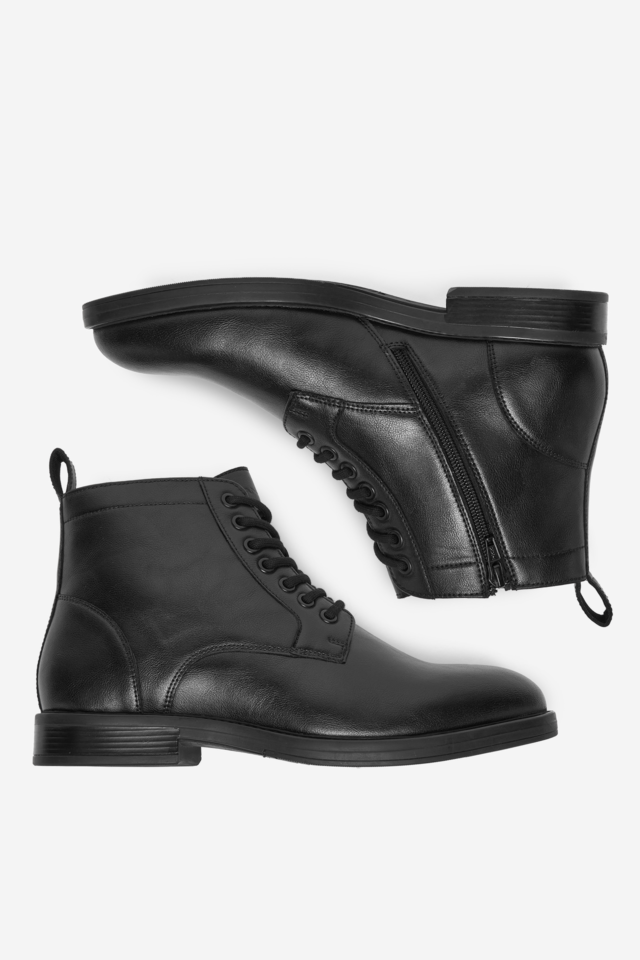 Gležnjarji z vezalkami Črna