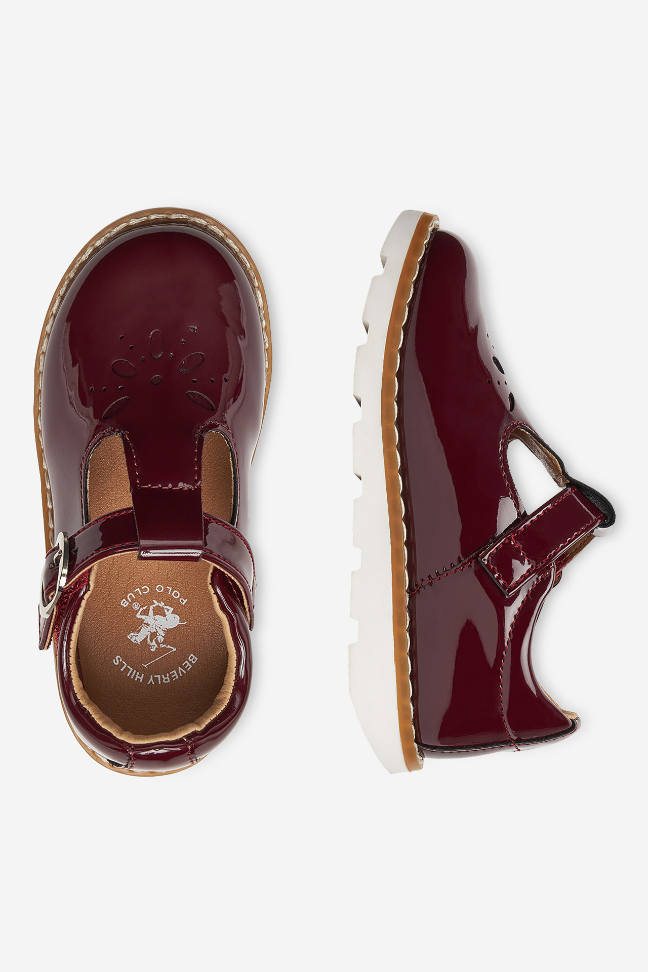 Nizki čevlji Bordo rdeča