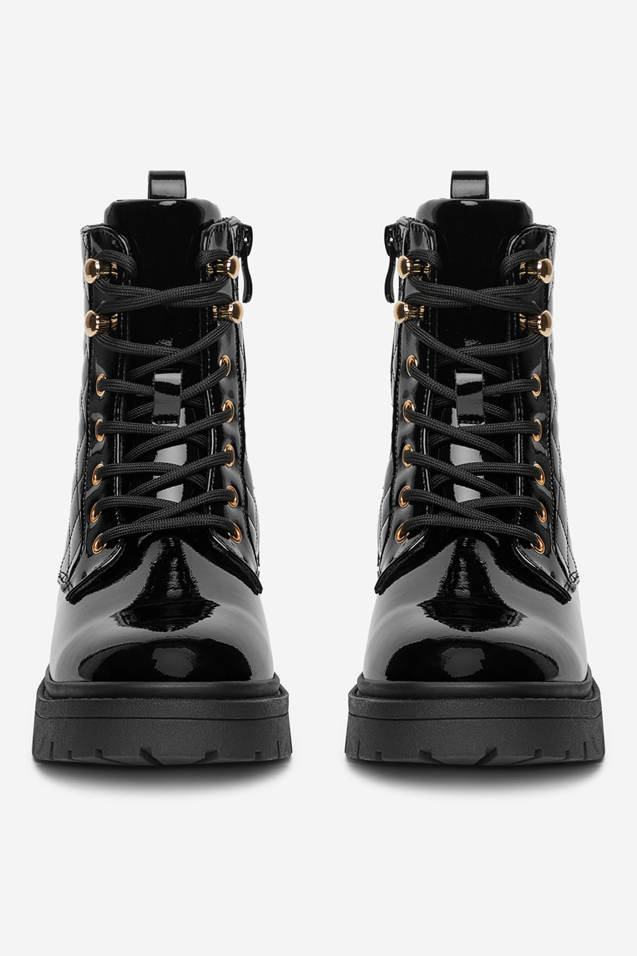 Gležnjarji z vezalkami Črna