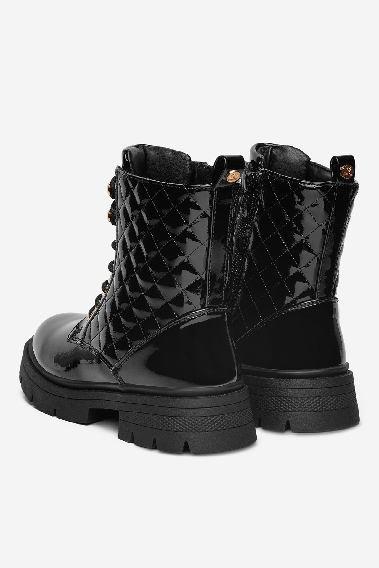 Gležnjarji z vezalkami Črna