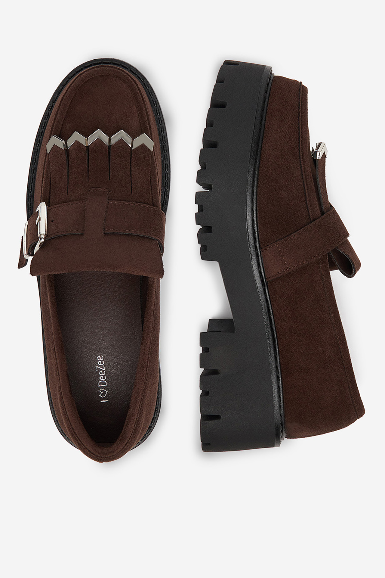 Čevlji brez vezalk Čokoladno rjava